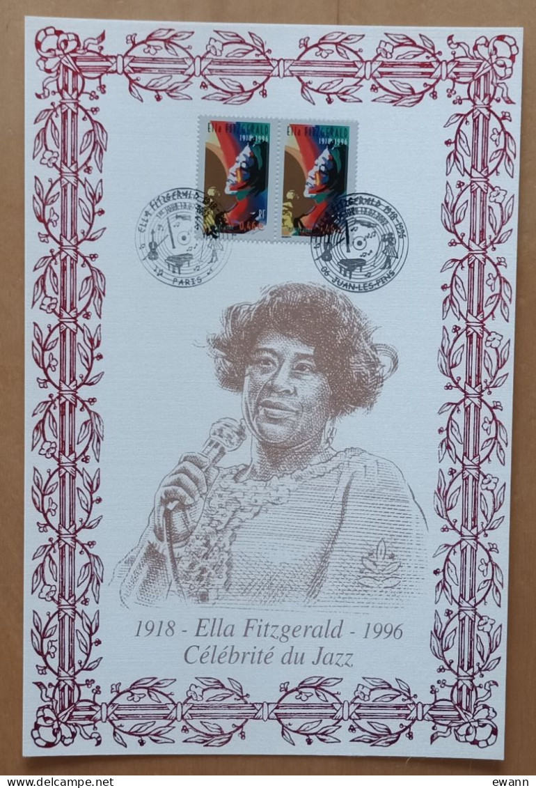 FDC Sur Encart AMIS - YT N°3503 - ELLA FITZGERALD - 2002 - 2000-2009