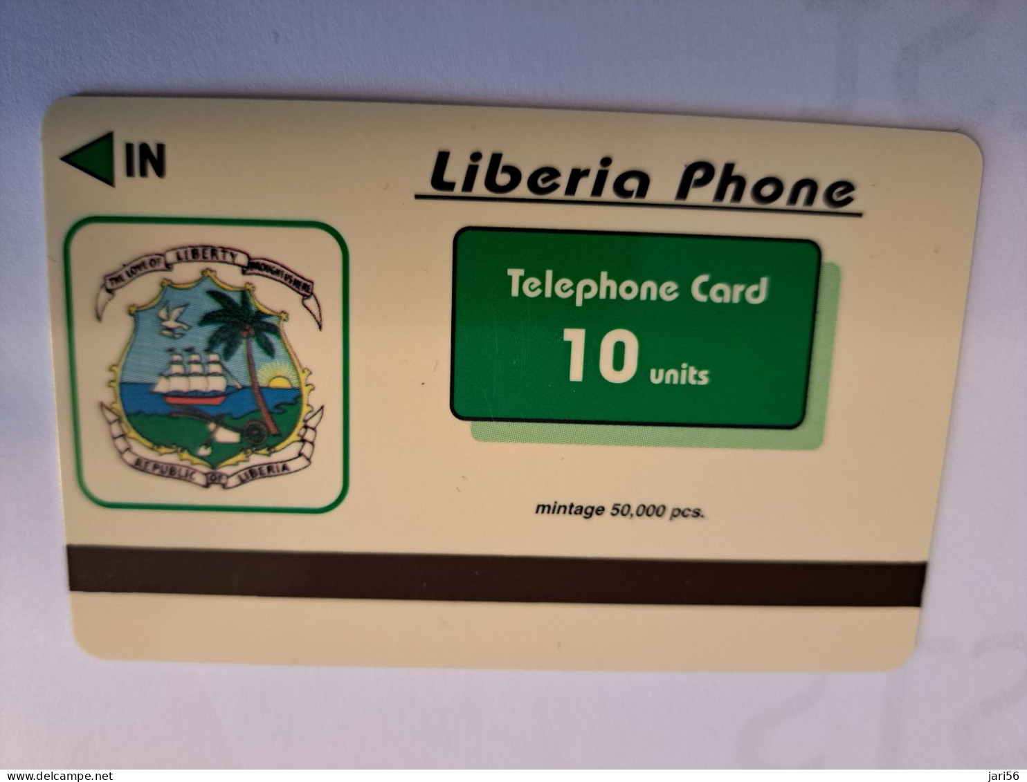 LIBERIA / 10 UNITS/ MAGSTRIPE /  CATS  / Fine Used Card       ** 16458** - Liberia