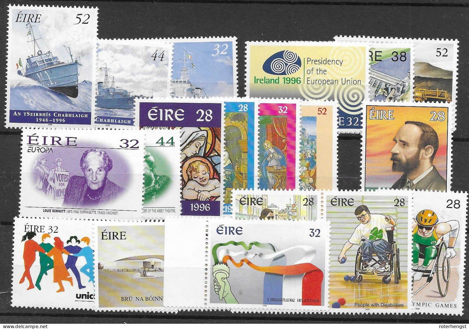 Ireland Mnh ** 1996 (9 Scans)  74 Euros - Komplette Jahrgänge