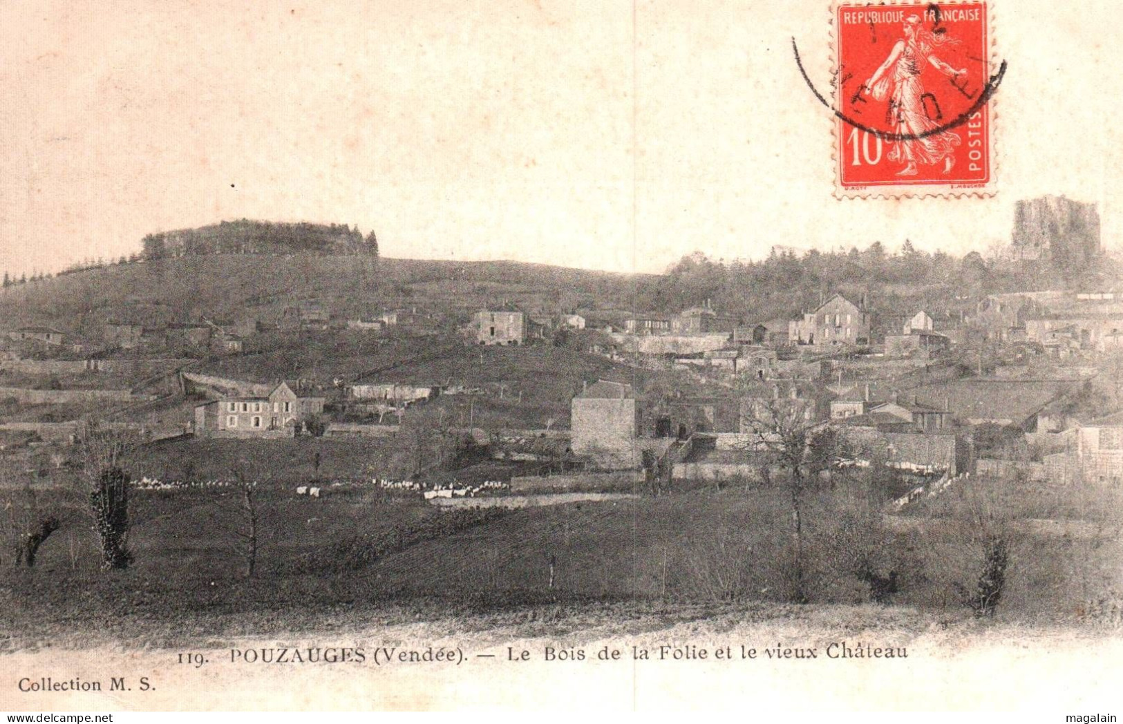 Pouzauges : Le Bois De La Folie Et Le Vieux Château - Pouzauges