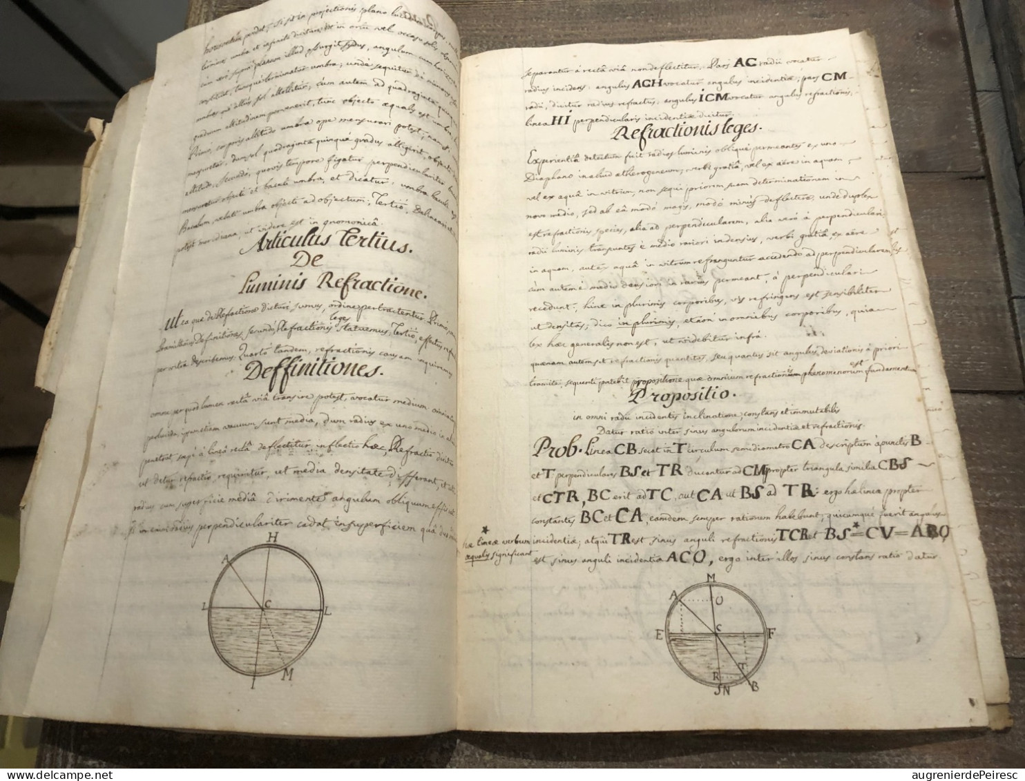 Manuscrit De Physique En Latin  XVIIIeme , XIXeme Siècle ? - Manuscrits