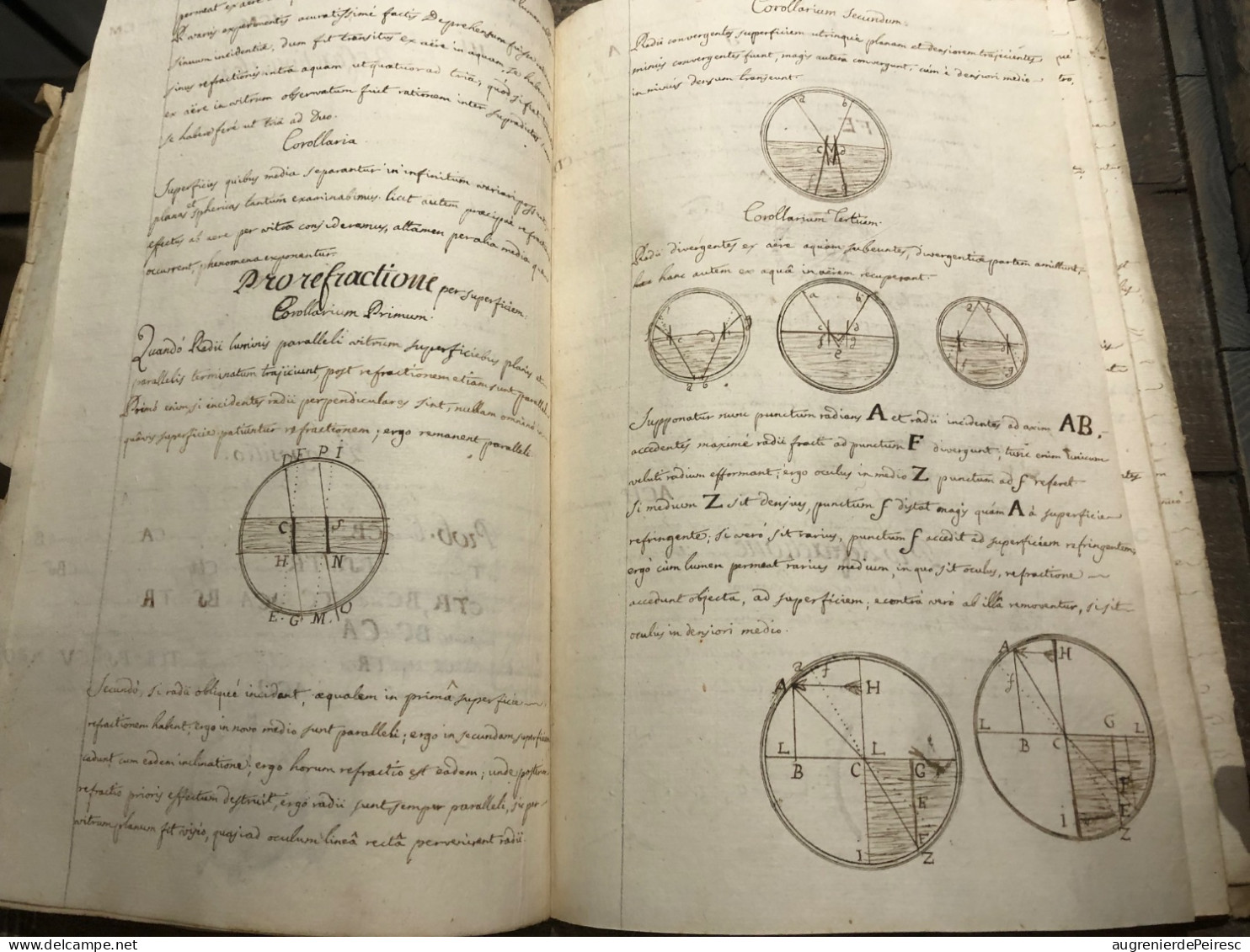 Manuscrit De Physique En Latin  XVIIIeme , XIXeme Siècle ? - Manuscripts