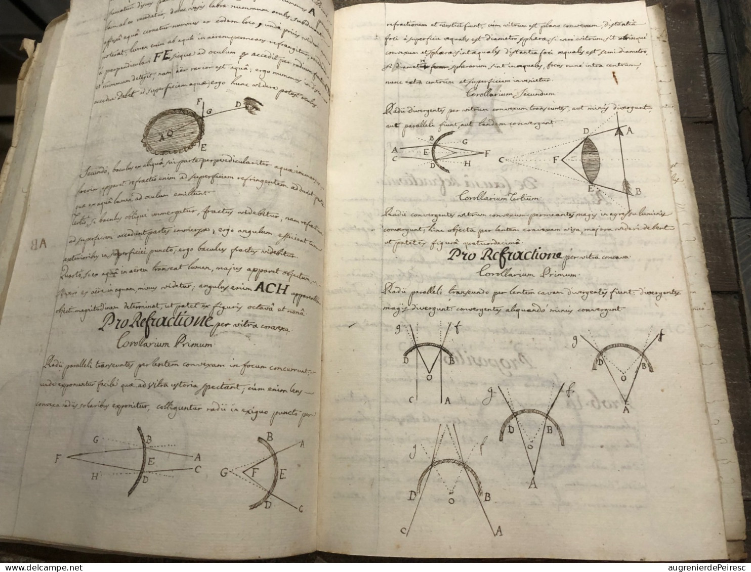 Manuscrit De Physique En Latin  XVIIIeme , XIXeme Siècle ? - Manuscritos