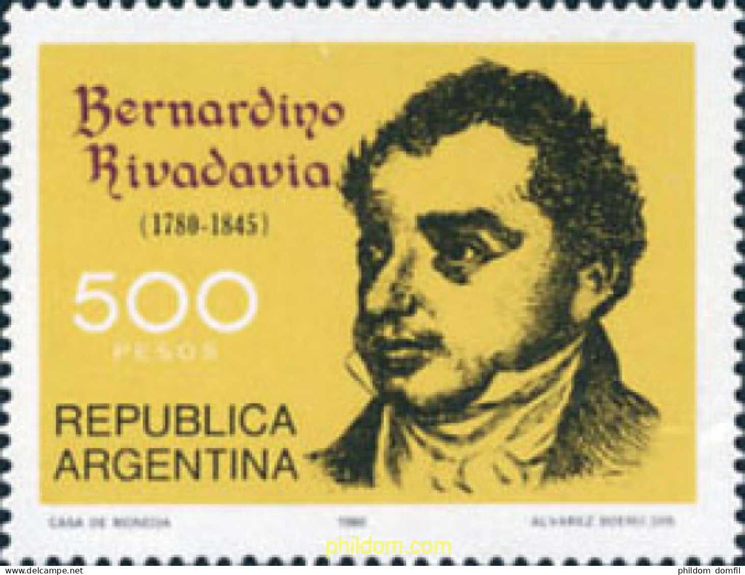 729013 MNH ARGENTINA 1980 LIBERTADORES ARGENTINOS - Ongebruikt