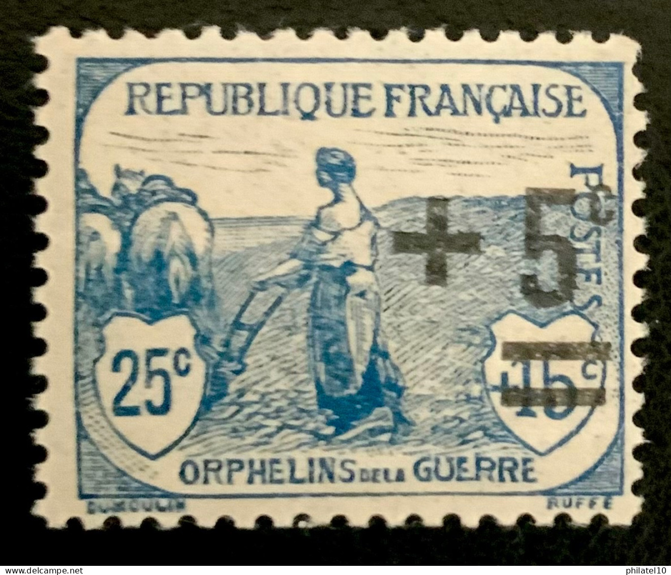 1922 FRANCE N 165 ORPHELINS DE GUERRE - NEUF - Nuovi