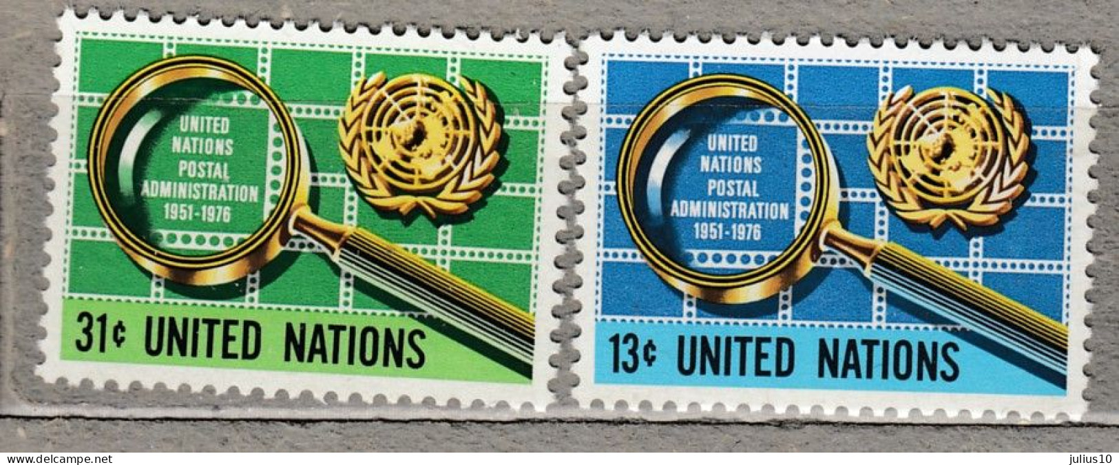 United Nations 1976 25 Years Anniversary MNH (**) Mi 299-300 #34106 - ONU