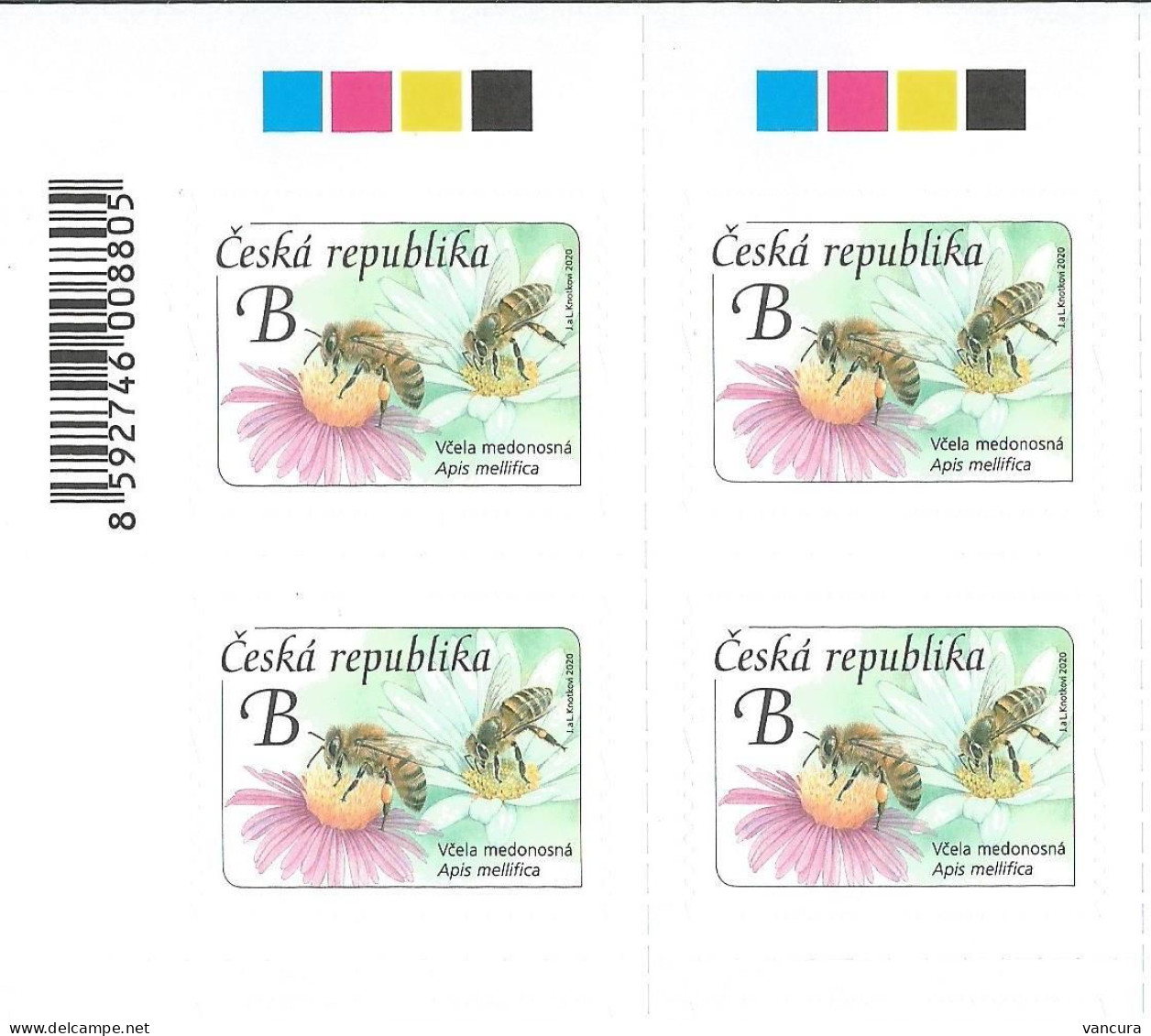 1069 Czech Republic Honey Bee 2020 - Unused Stamps