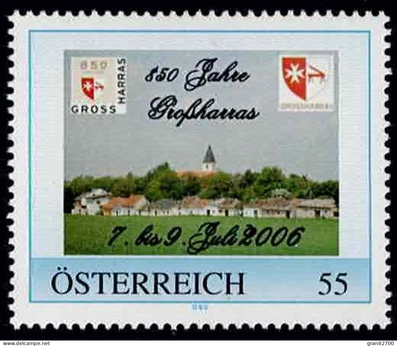 PM 850 Jahre Großharras Ex Bogen Nr. 8011815 Postfrisch - Personalisierte Briefmarken