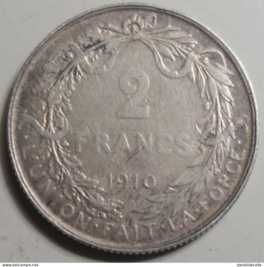 2 Francs Belgique 1910 - 2 Francs
