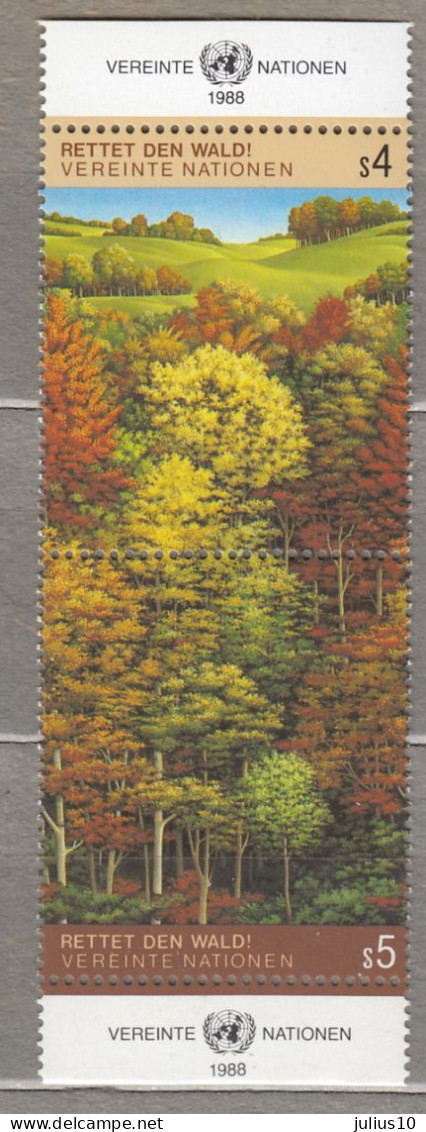 United Nations 1988 Forest Trees MNH (**) Mi 81-82 #34107 - Bäume