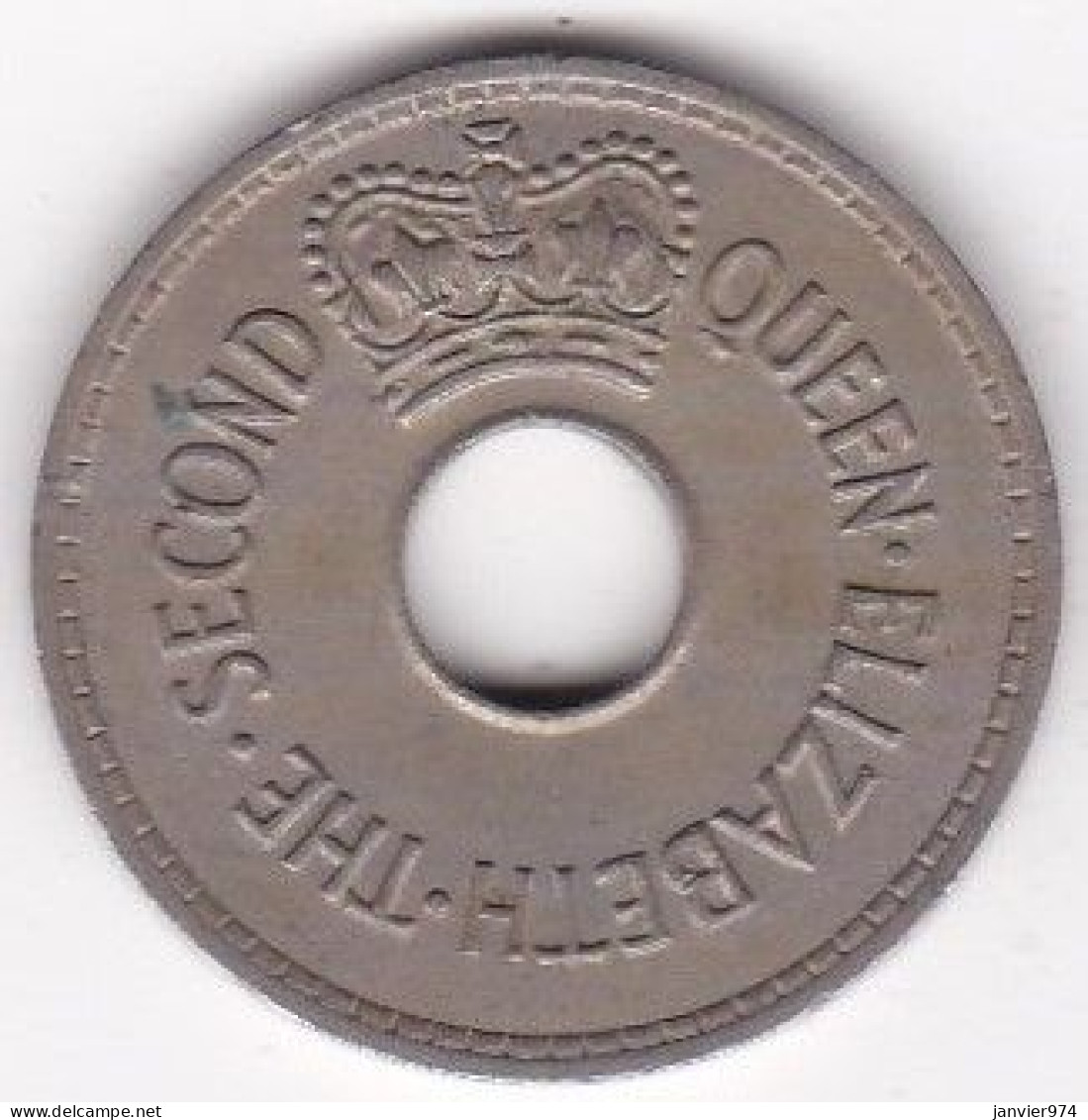 Fidji 1 Penny 1964 Elizabeth II , En Cupronickel, KM# 21 - Fiji