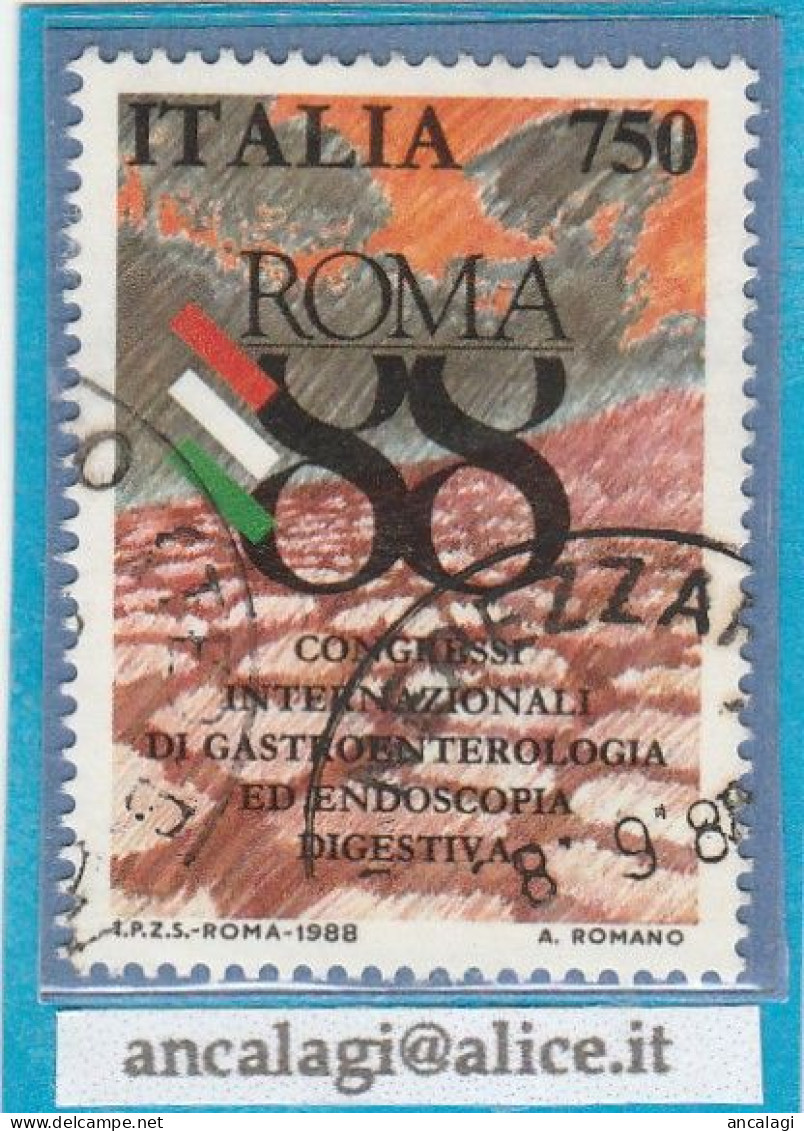 USATI ITALIA 1988 - Ref.0579A "GASTROENTEROLOGIA" 1 Val. - 1981-90: Usati