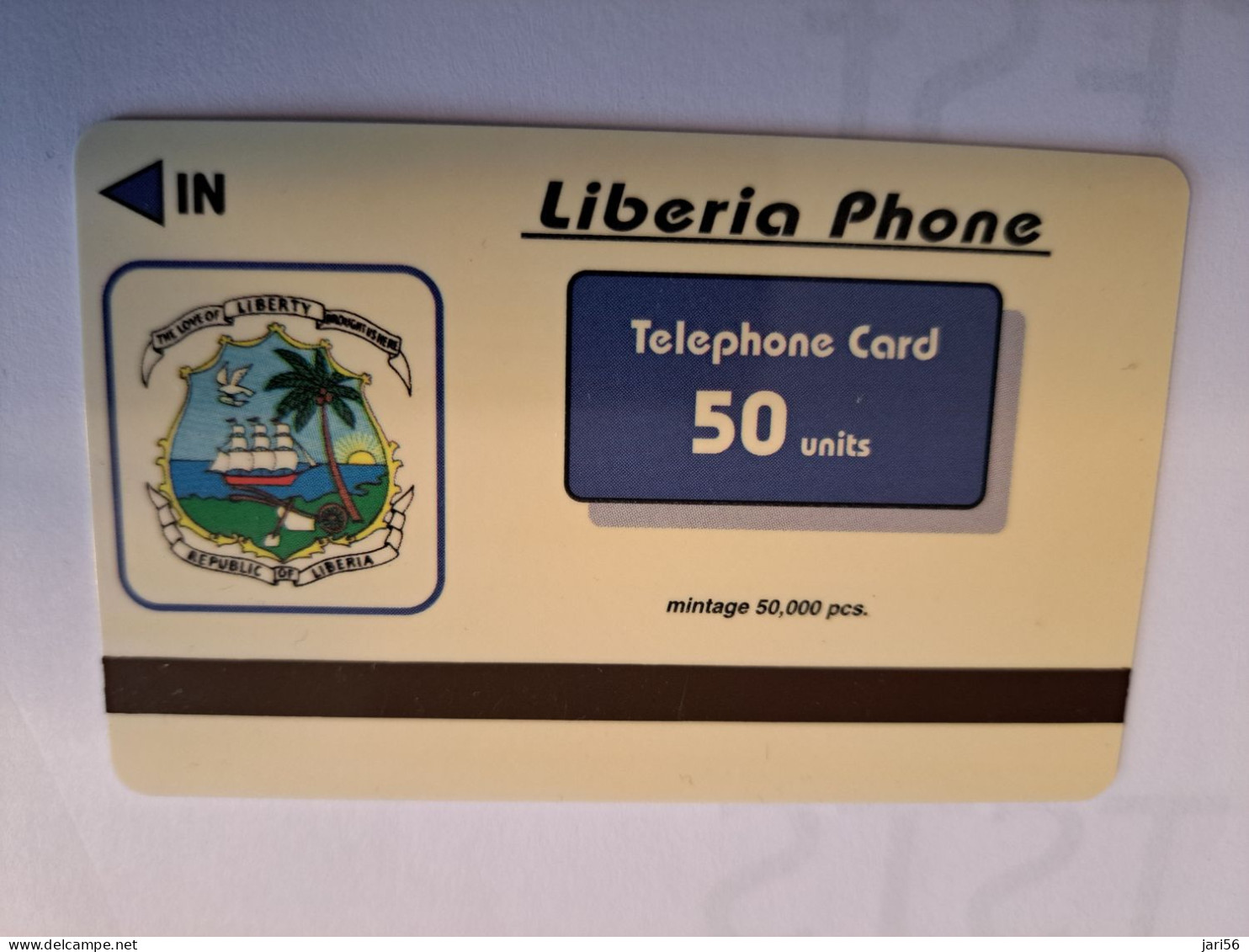 LIBERIA / 50 UNITS/ MAGSTRIPE /  CATS & DOG  / Fine Used Card       ** 16464** - Liberia