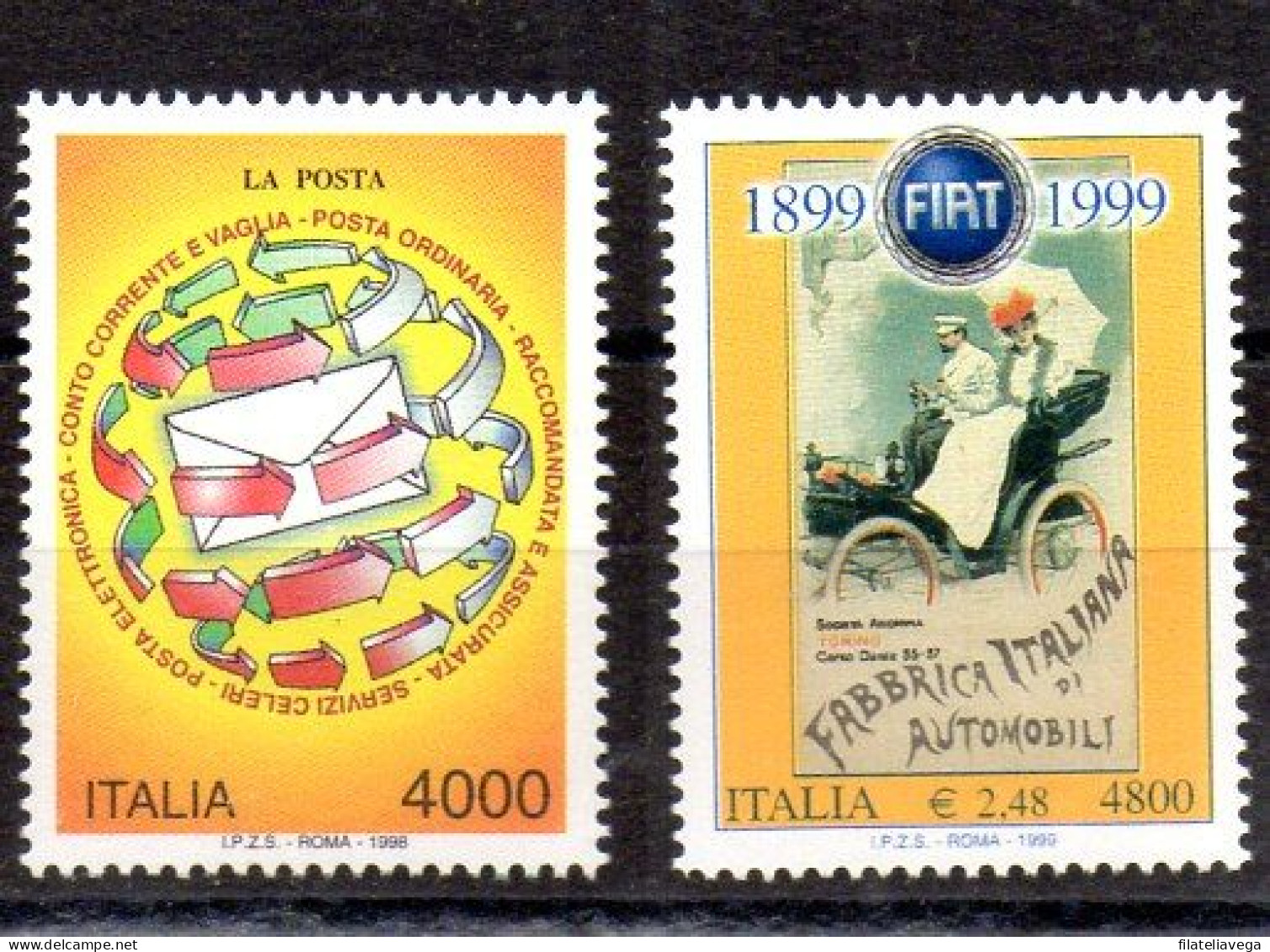 Italia Series Nº Yvert 2270 + 2373 ** - 1991-00: Mint/hinged