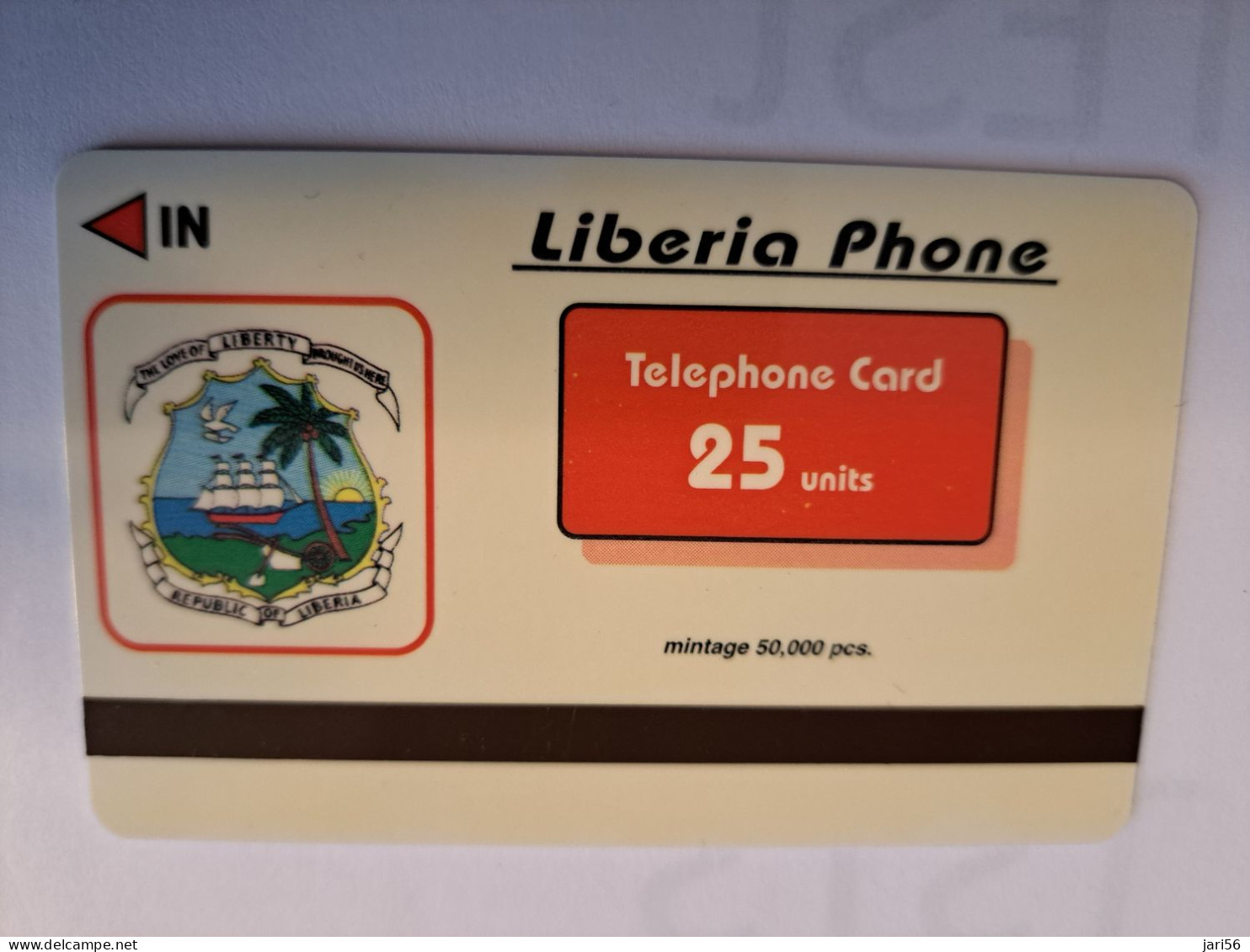 LIBERIA / 25 UNITS/ MAGSTRIPE /  CATS & DOG  / Fine Used Card       ** 16465** - Liberia