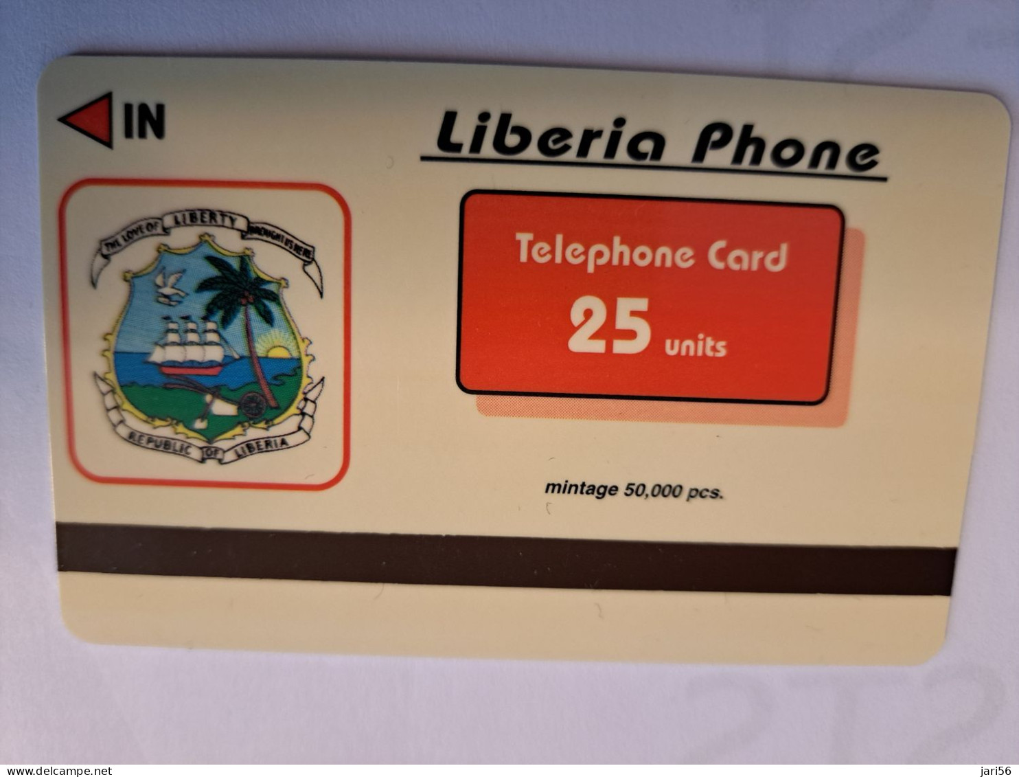 LIBERIA / 25 UNITS/ MAGSTRIPE /  CATS & DOG  / Fine Used Card       ** 16466** - Liberia