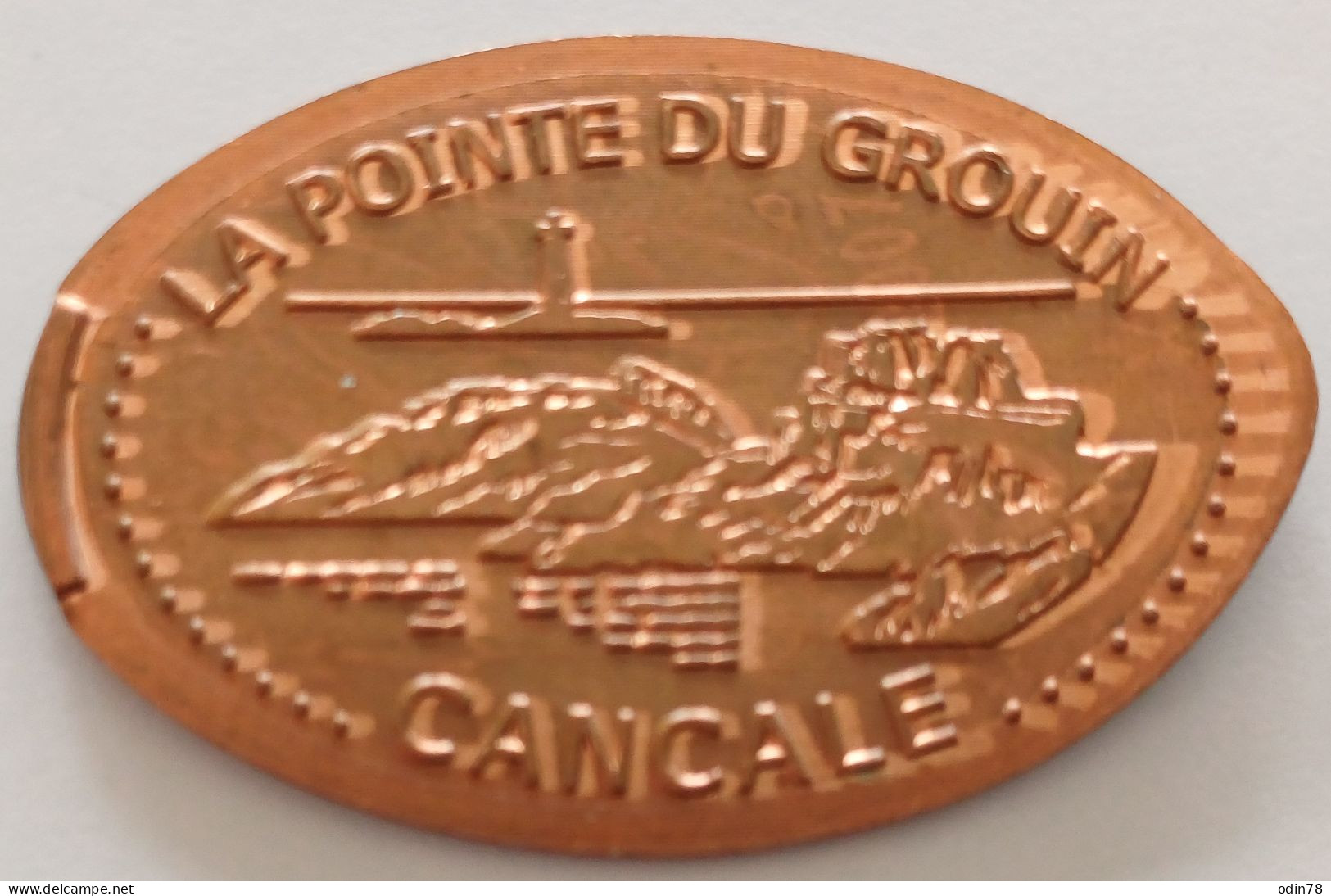 Pièce écrasée -   LA POINTE DU GROUIN - CANCALE - Pièces écrasées (Elongated Coins)