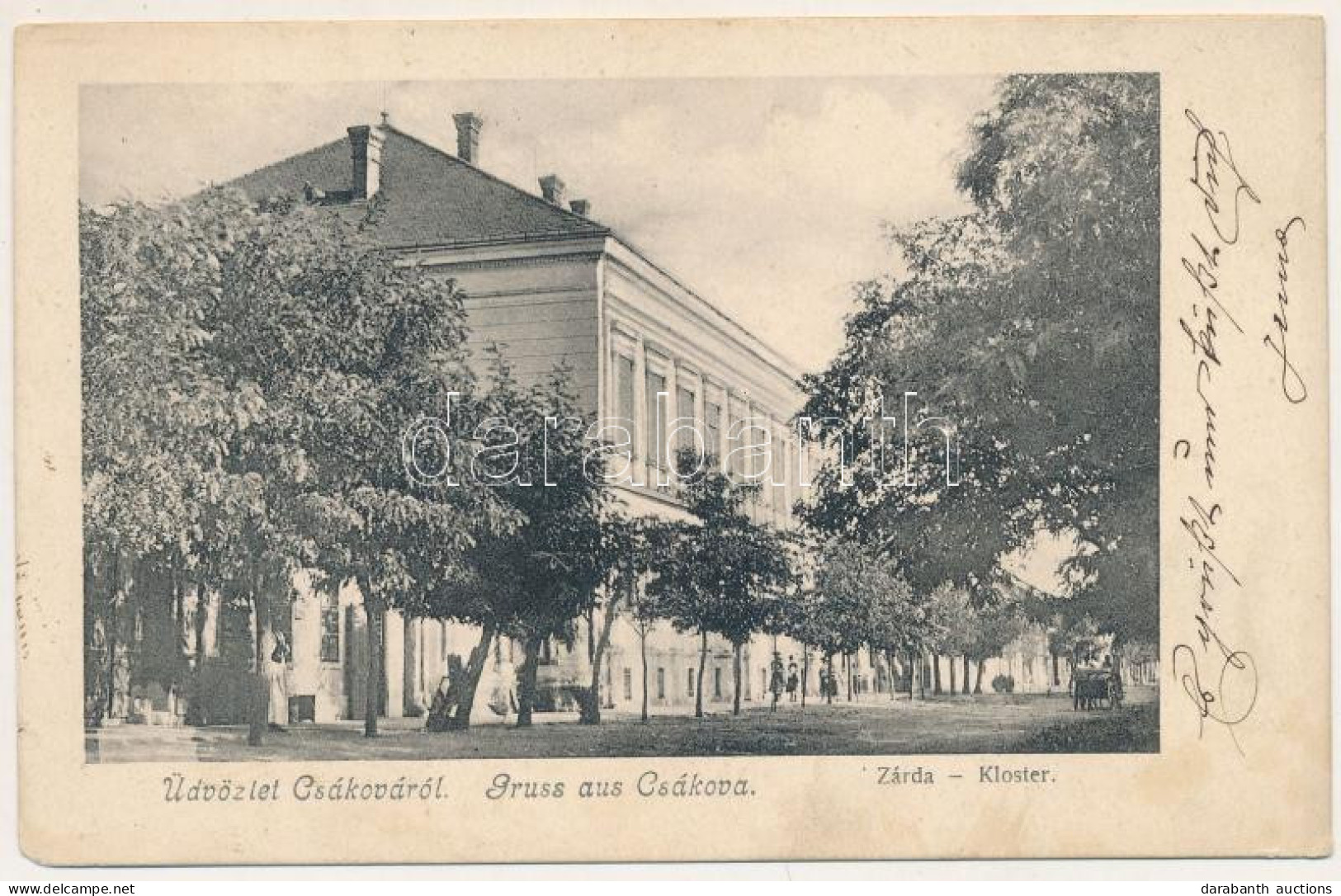 T4 1903 Csák, Csákova, Ciacova; Zárda / Kloster / Cloister (EM) - Non Classificati