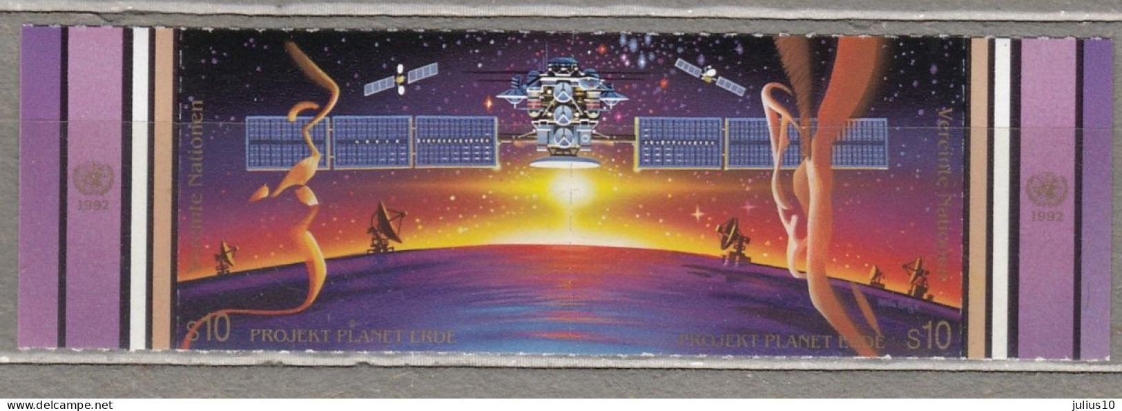 United Nations 1992 Space Telecommunication MNH (**) Mi 133-134 #34112 - Télécom