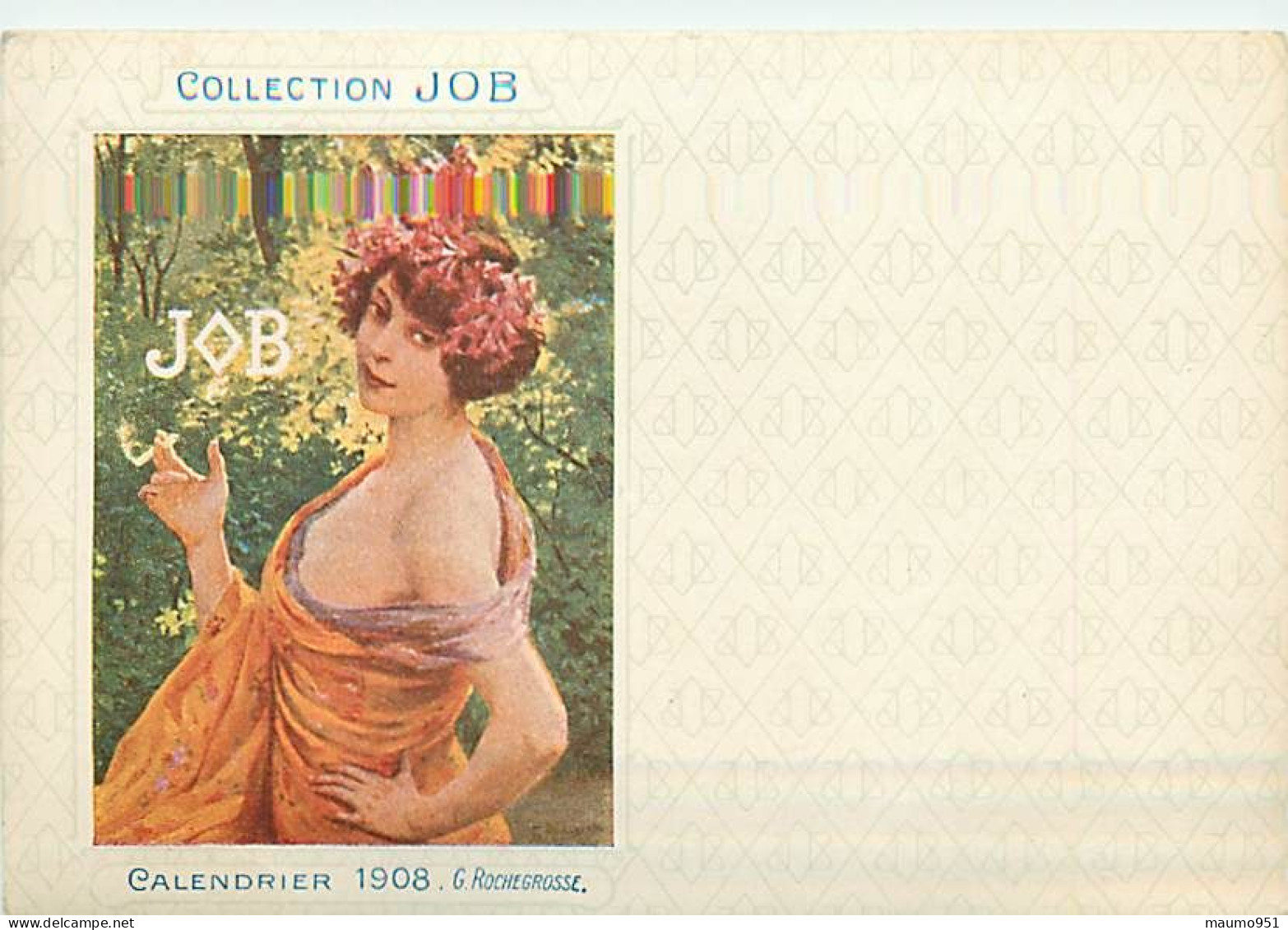 COLLECTION JOB - CALENDRIER 1908 . G.ROCHEGROSSE - Ante 1900