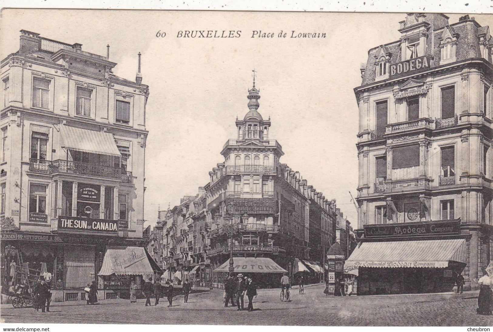 BELGIQUE. BRUXELLES. CPA. PLACE DE LOUVAIN. ANIMATION - Marchés