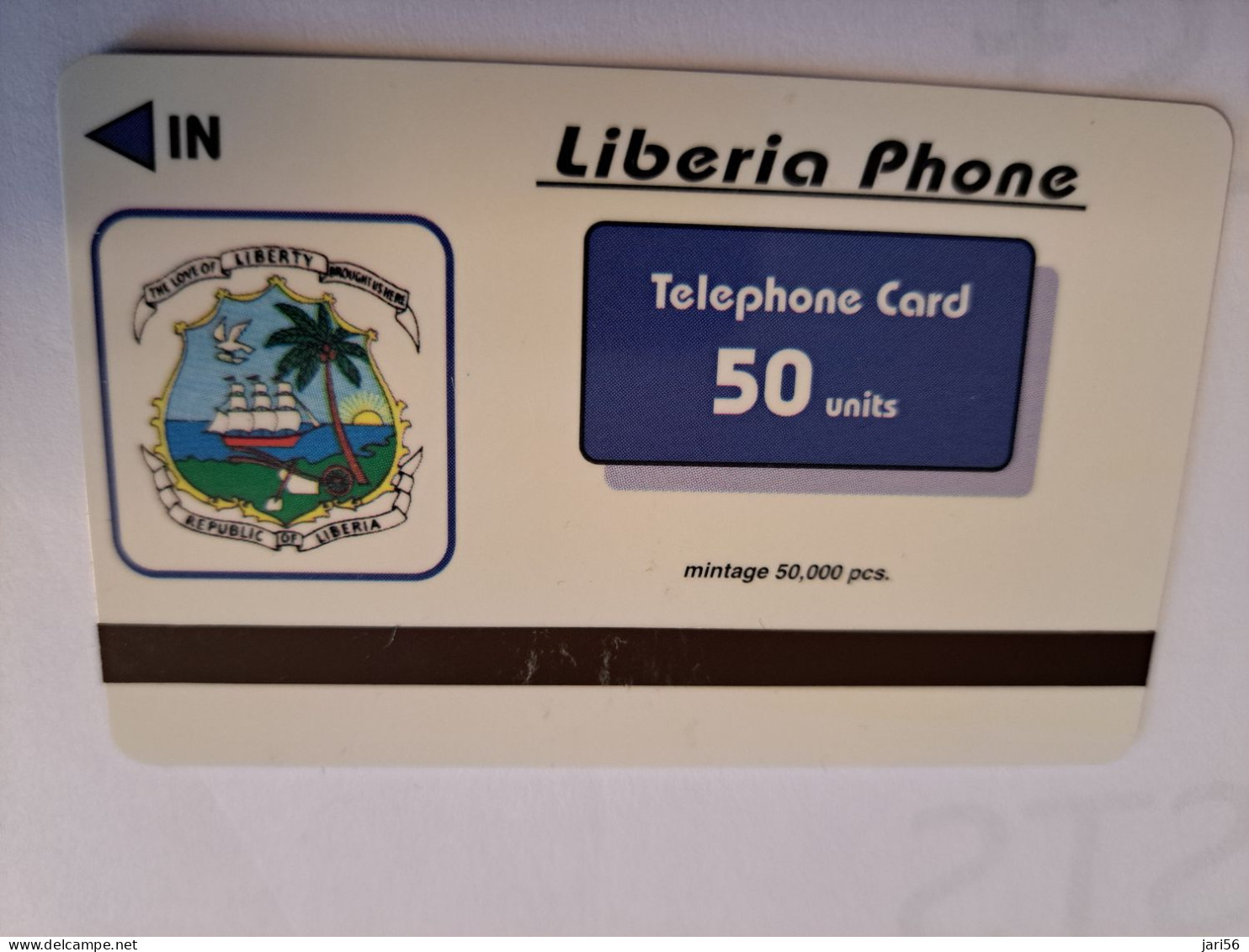 LIBERIA / 50 UNITS/ MAGSTRIPE /  MUSCHROOMS / PADDESTOELEN  / Fine Used Card       ** 16475** - Liberia