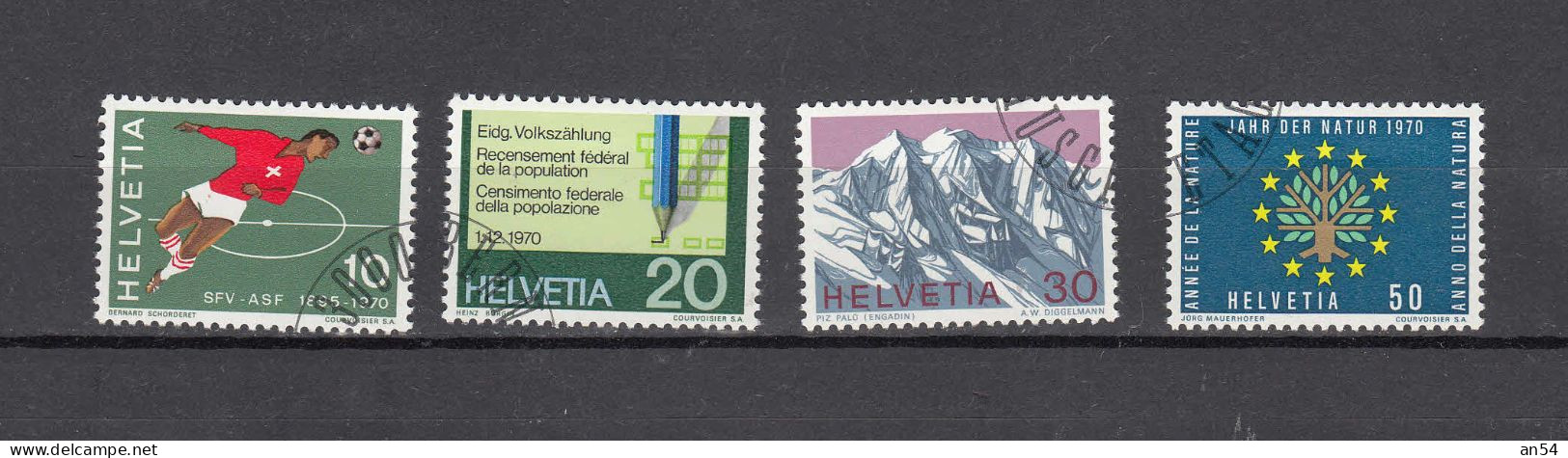 1970  N° 486 à 489    OBLITERES       CATALOGUE SBK - Used Stamps