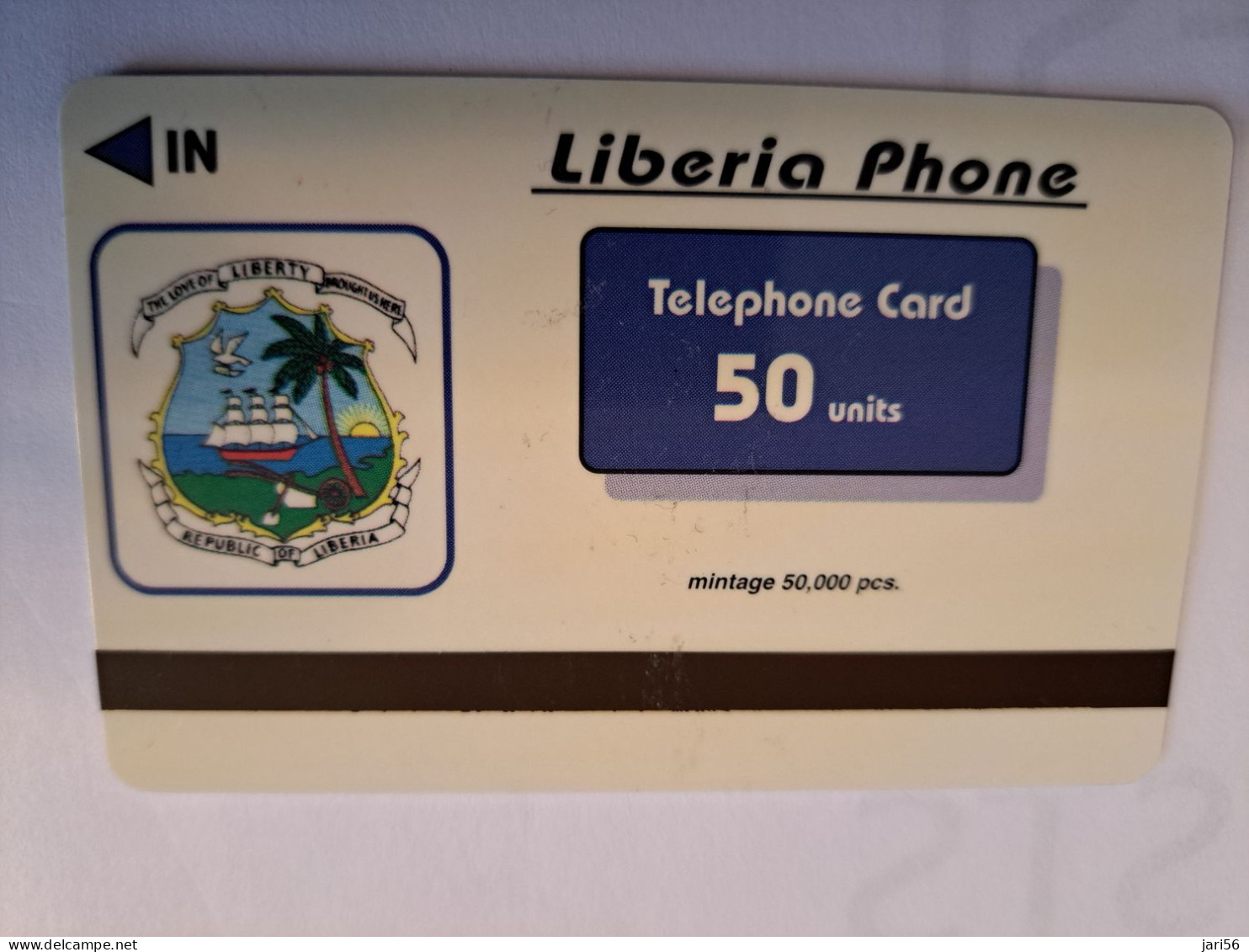 LIBERIA / 50 UNITS/ MAGSTRIPE /  MUSCHROOMS / PADDESTOELEN  / Fine Used Card       ** 16478** - Liberia
