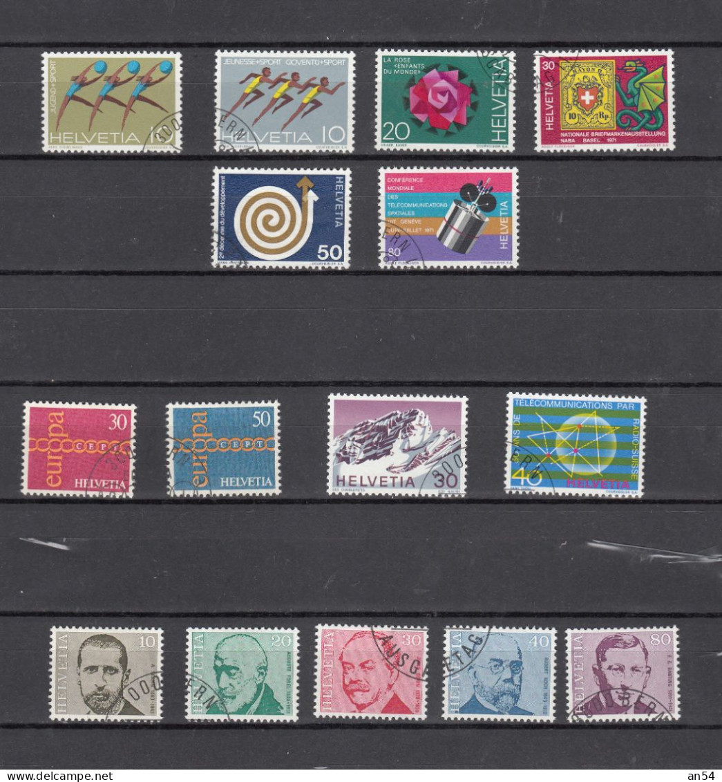 1971  LOT    OBLITERES       CATALOGUE SBK - Used Stamps