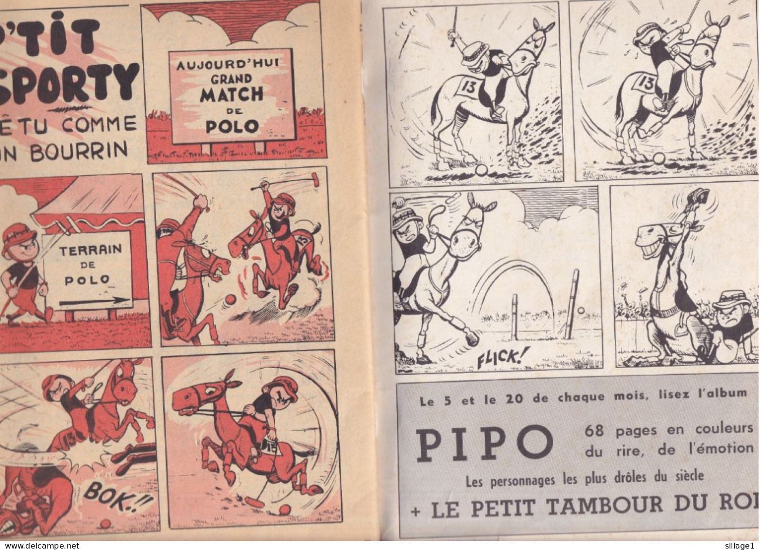 PIM PAM POUM Les Rois Des Farceurs Mensuel 20 Septembre 1961 Imp. Georges Lang - BD Originale Ancienne N° 53 POLO - Pim Pam Poum