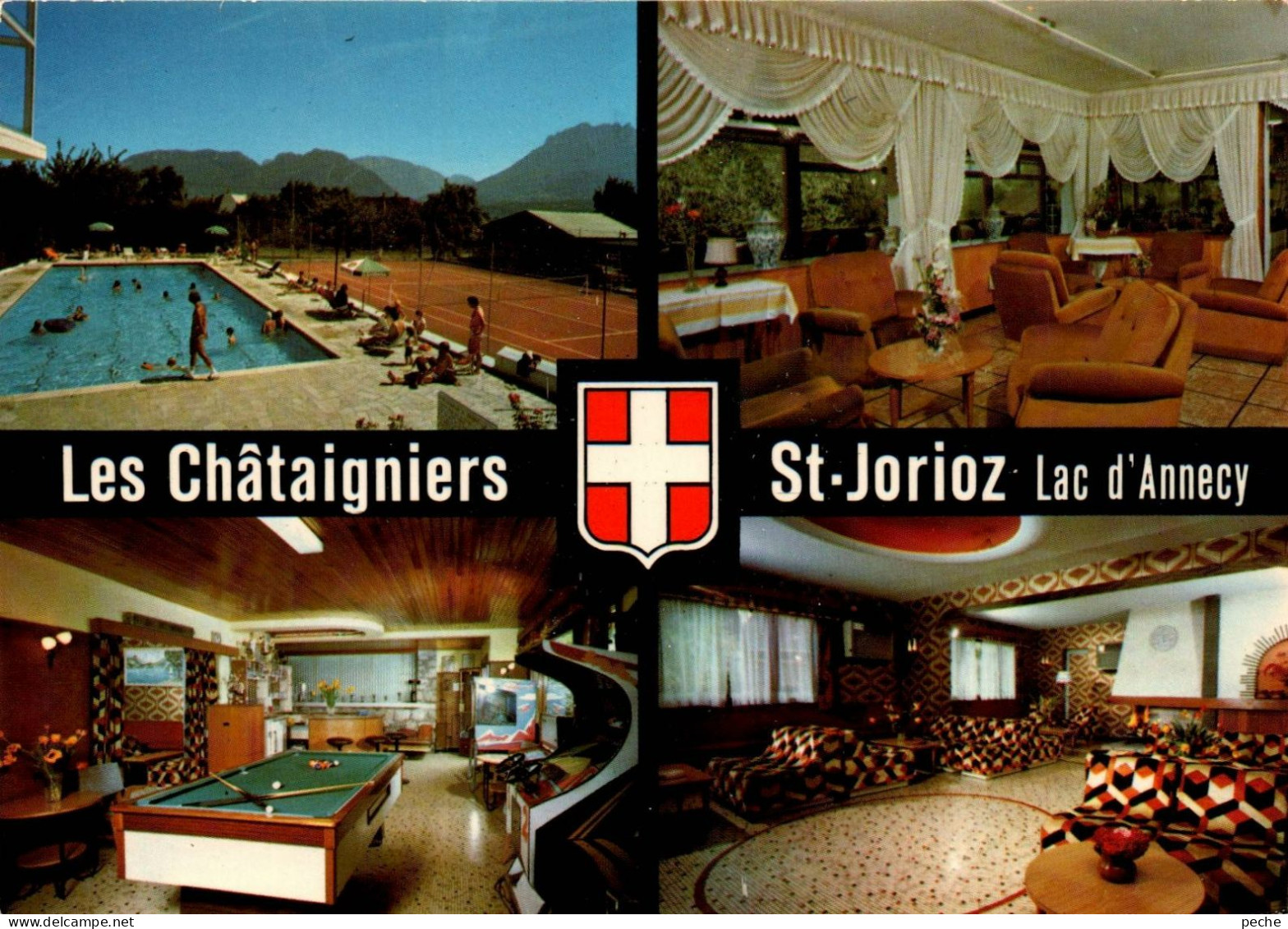 N°781 Z -cpsm Hôtel Les "châtaigniers" -St Jorioz -lac Annecy- - Hoteles & Restaurantes