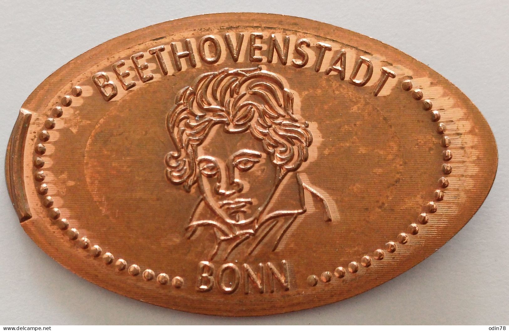 Pièce écrasée -  BEETHOVENSTADT - BONN - Souvenirmunten (elongated Coins)