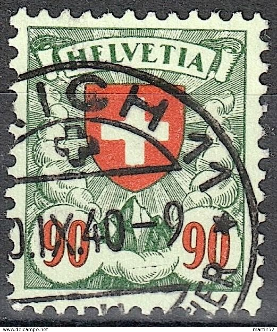 Schweiz Suisse 1940: Zu 163y Mi 194y Yv 206 (Kreide-Papier Lisse Crayeux) Mit ⊙ ZÜRICH 11 ?0.IX.40 (Zumstein CHF 50.00) - Gebraucht