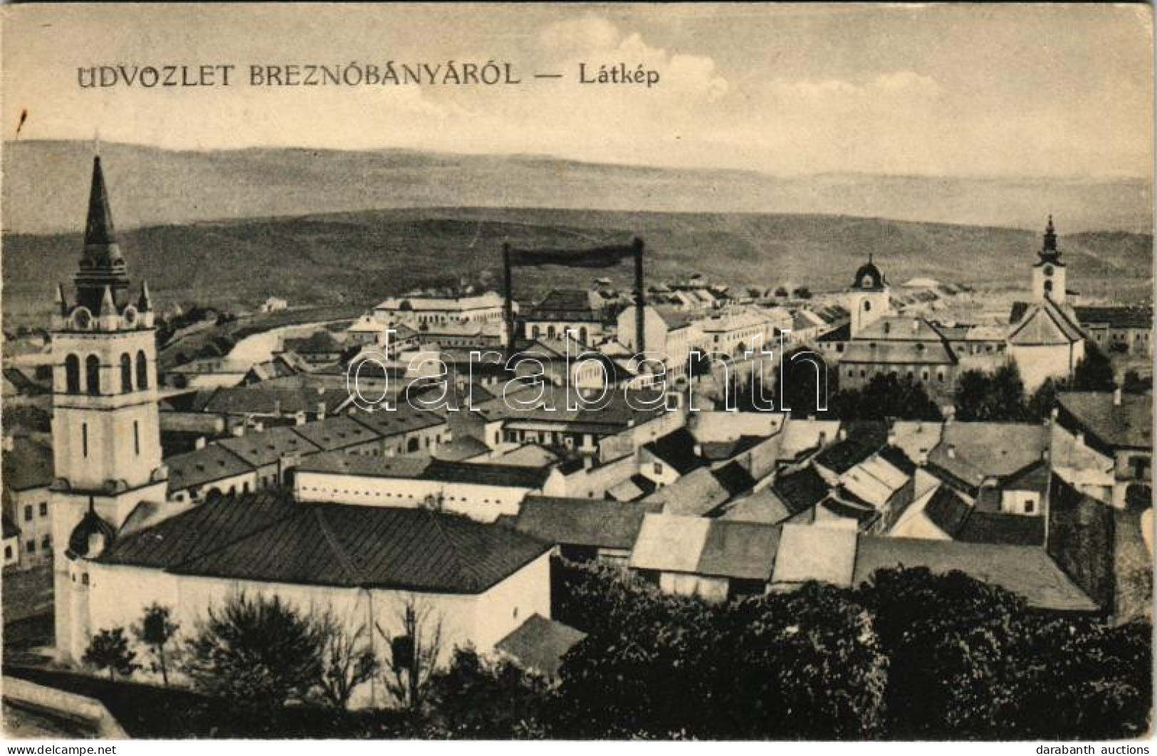 T2/T3 1918 Breznóbánya, Brezno Nad Hronom; Látkép. Kreisler József Kiadása / General View (EK) - Unclassified