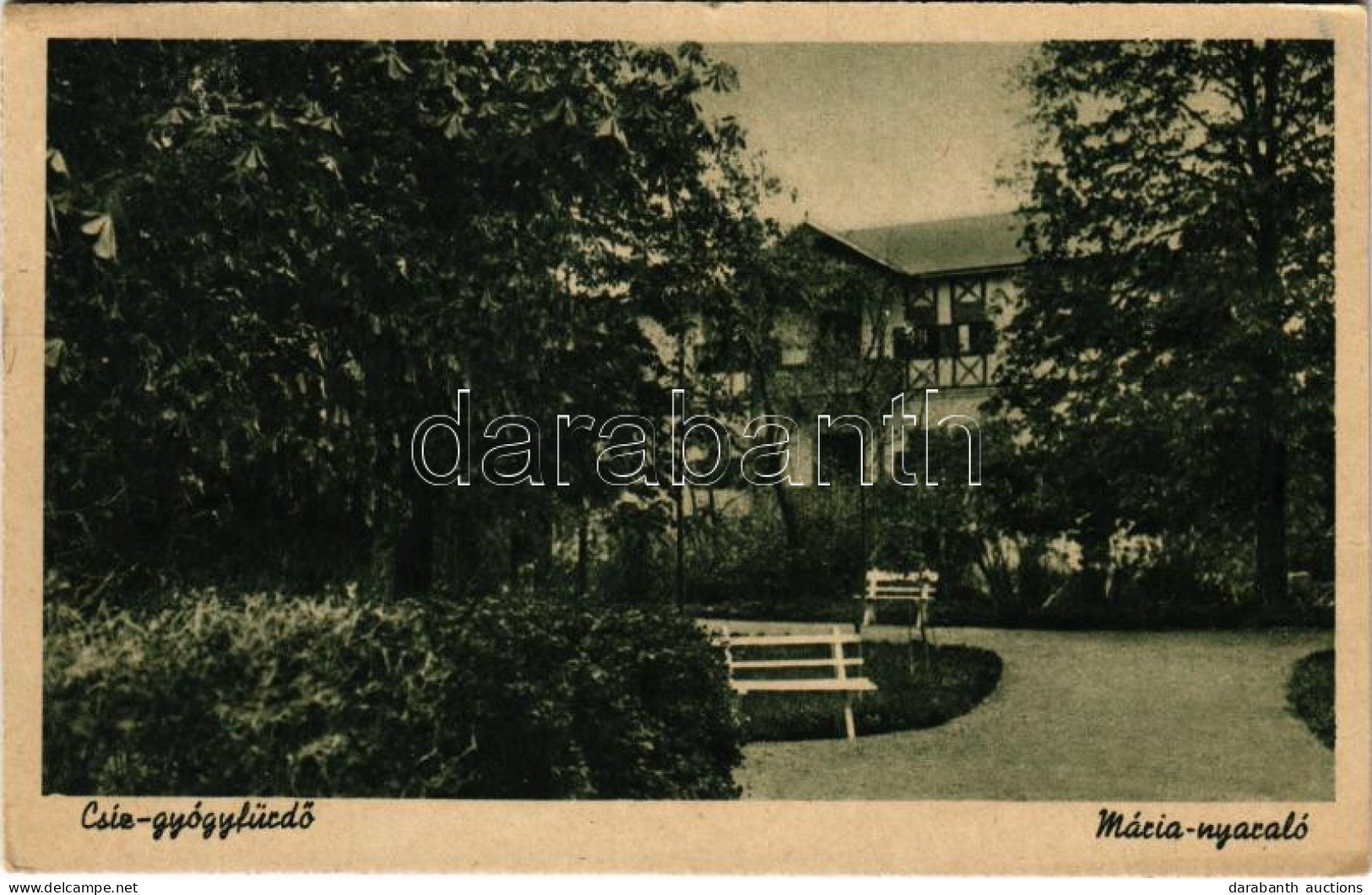 T2/T3 1943 Csíz-gyógyfürdő, Kúpele Cíz; Mária Nyaraló / Villa - Ohne Zuordnung