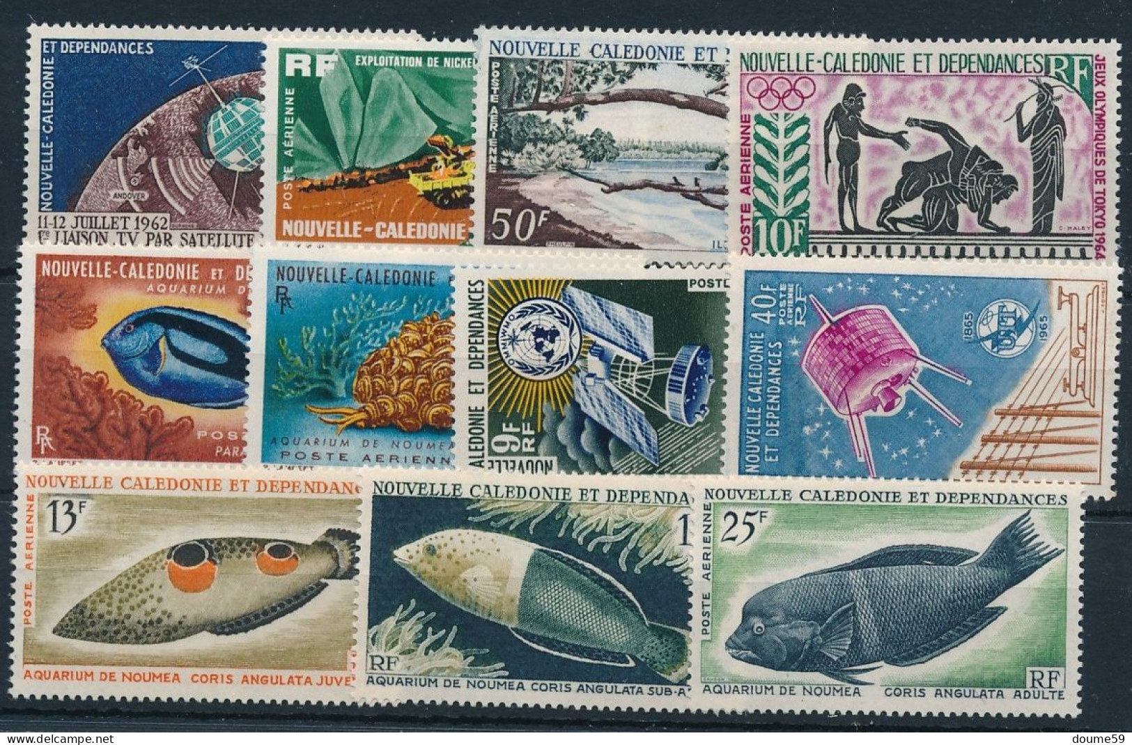 BD-383: Nelle CALEDONIE:  PA N°73/83* - Unused Stamps