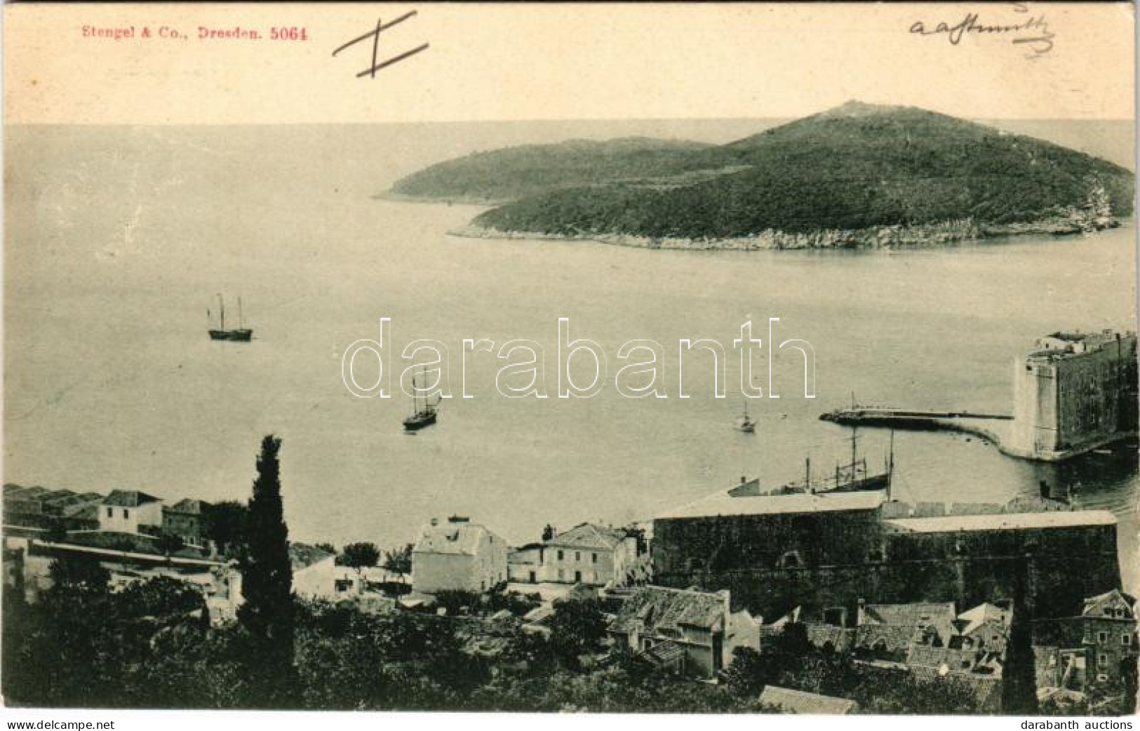 T4 1898 (Vorläufer) Dubrovnik, Ragusa; (vágott / Cut) - Zonder Classificatie