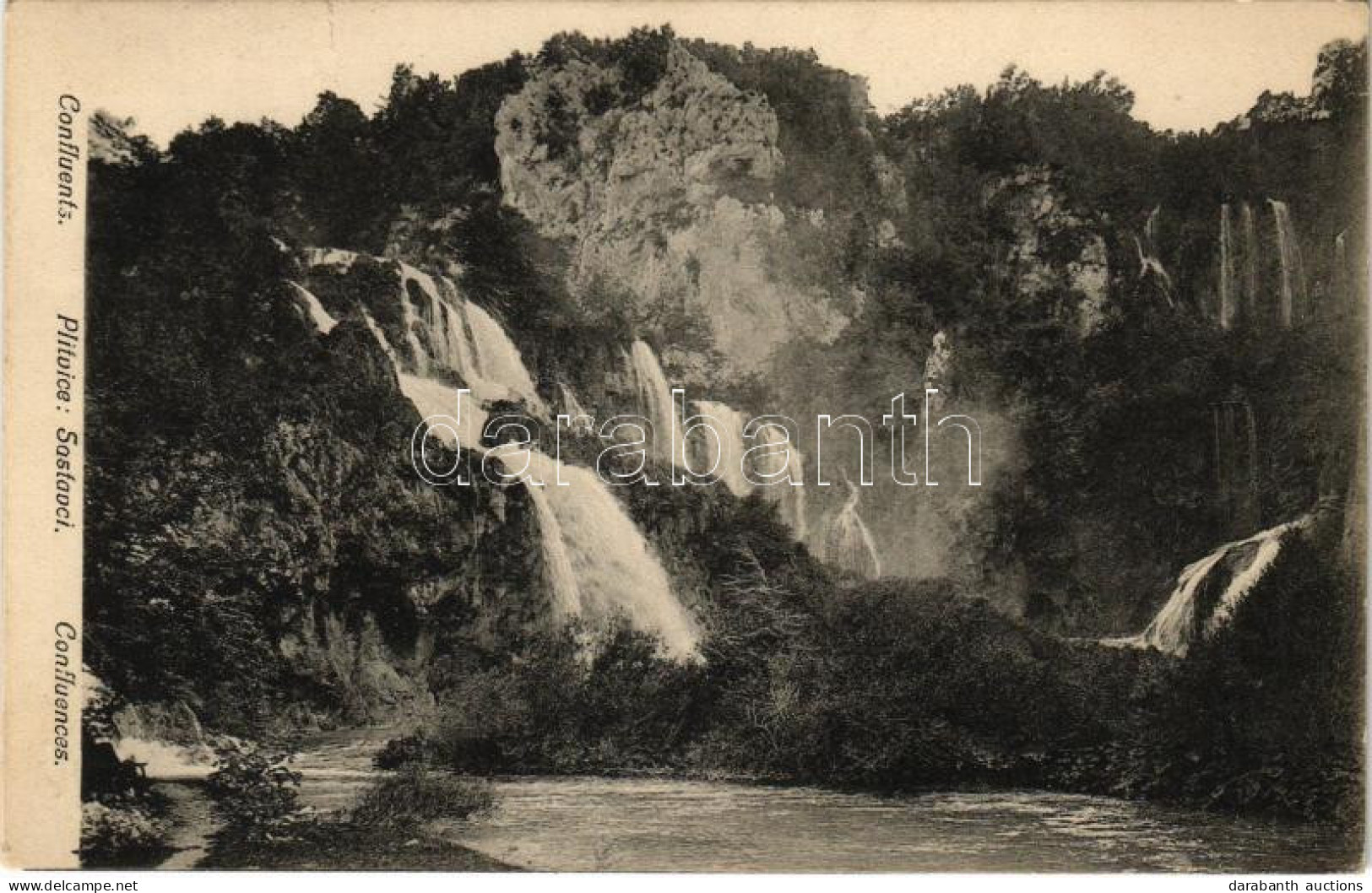 T2 1909 Plitvicka Jezera, Sastavci. R. Mosinger / Plitvicei Tavak, Vízesés / Plitvice Lakes, Confluences, Waterfall - Zonder Classificatie
