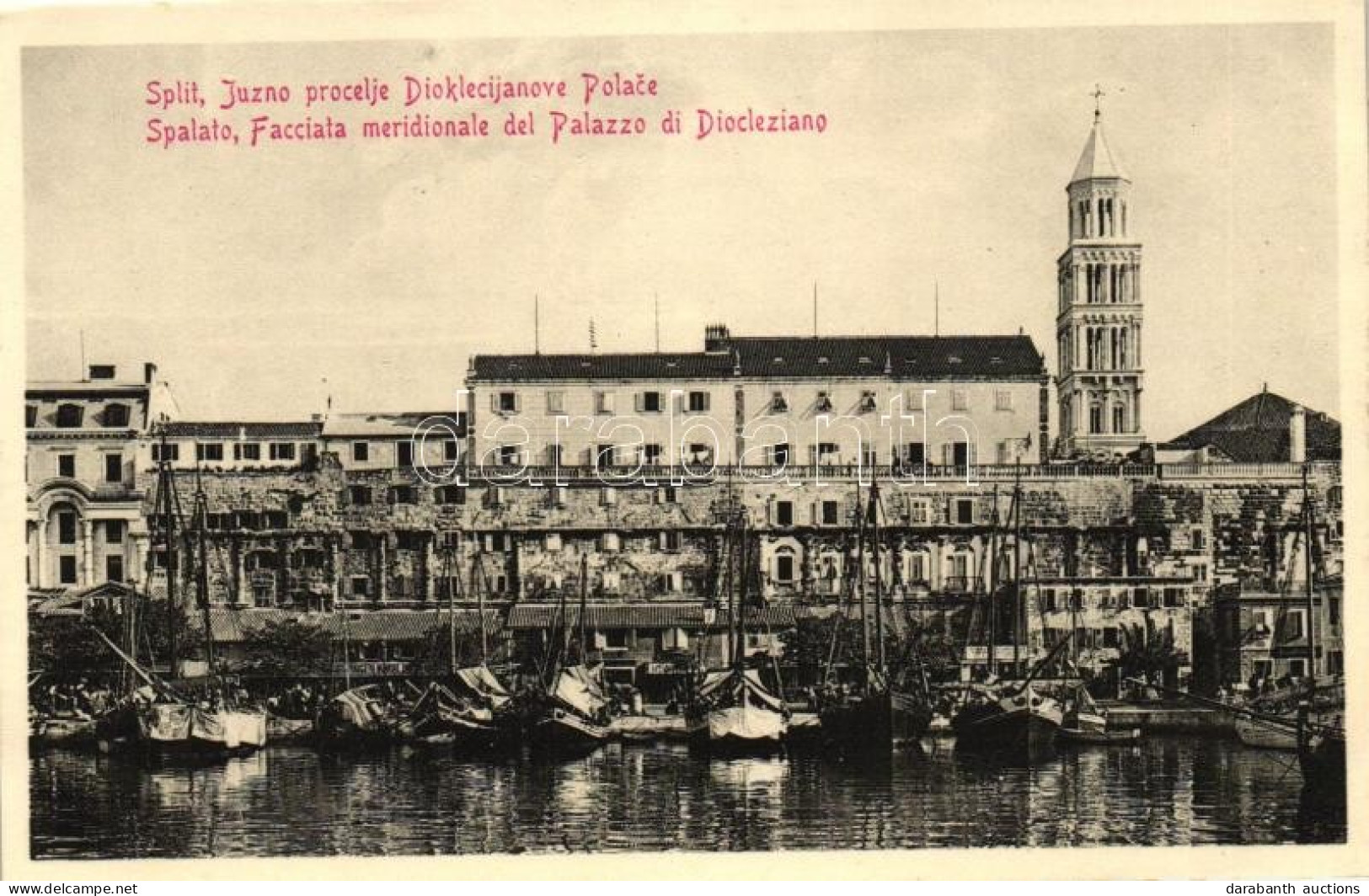 ** T1/T2 Split, Spalato; Palazzo Di Diocleziano / Palace, Boats - Ohne Zuordnung