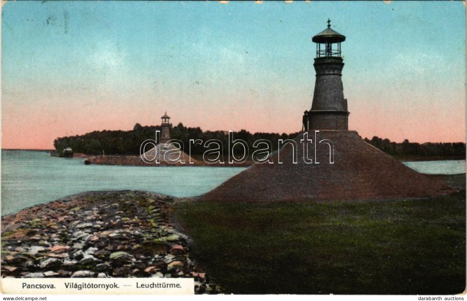 T3/T4 1912 Pancsova, Pancevo; Világítótornyok / Leuchttürme / Lighthouses (kopott Sarkak / Worn Corners) - Ohne Zuordnung