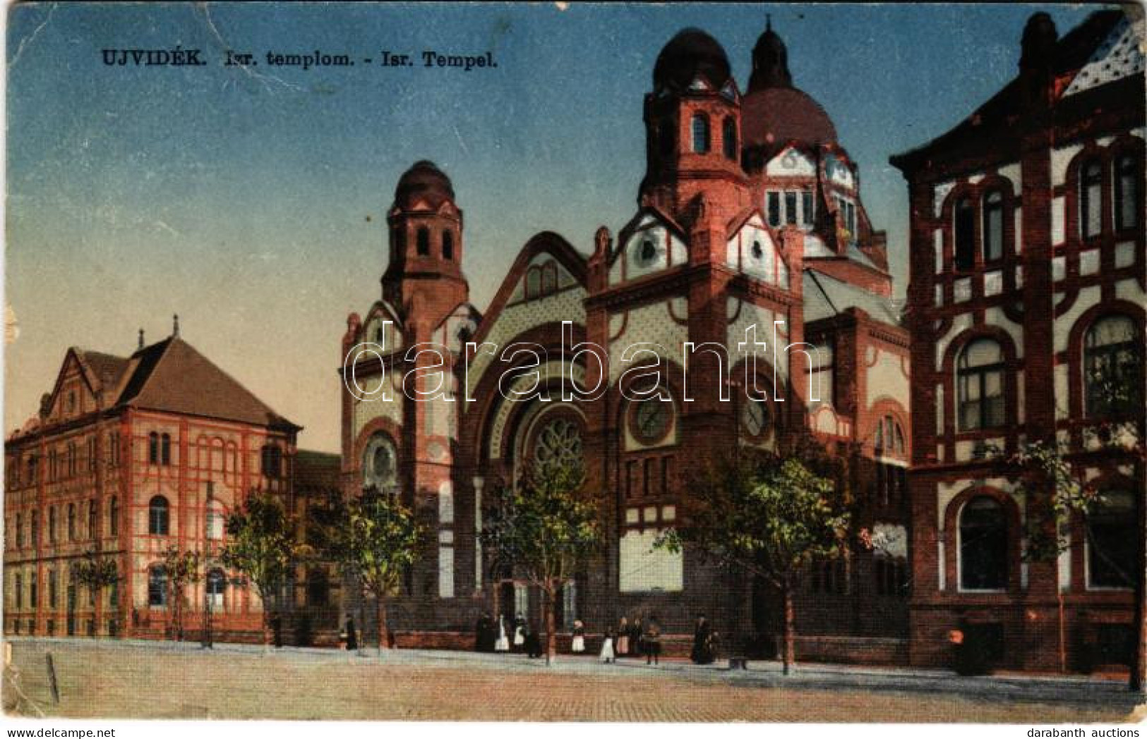 T3 1916 Újvidék, Novi Sad; Izraelita Templom, Zsinagóga / Isr. Tempel / Synagogue + "K.u.K. Artilleriezeugsdepot In Petr - Unclassified