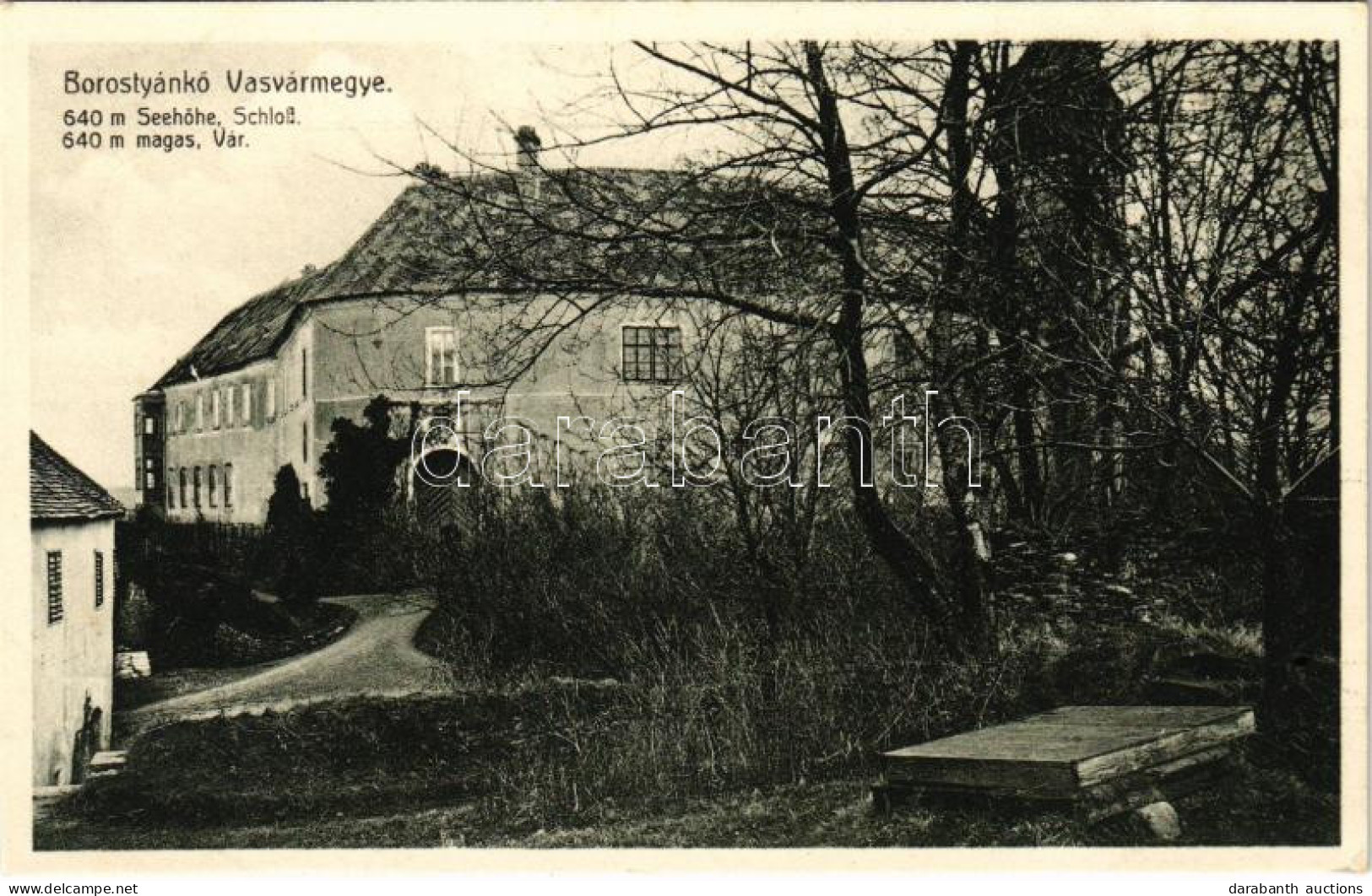 * T2/T3 1914 Borostyánkő, Bernstein; Vár. Máger József Kiadása / Schloß / Castle (EK) - Zonder Classificatie