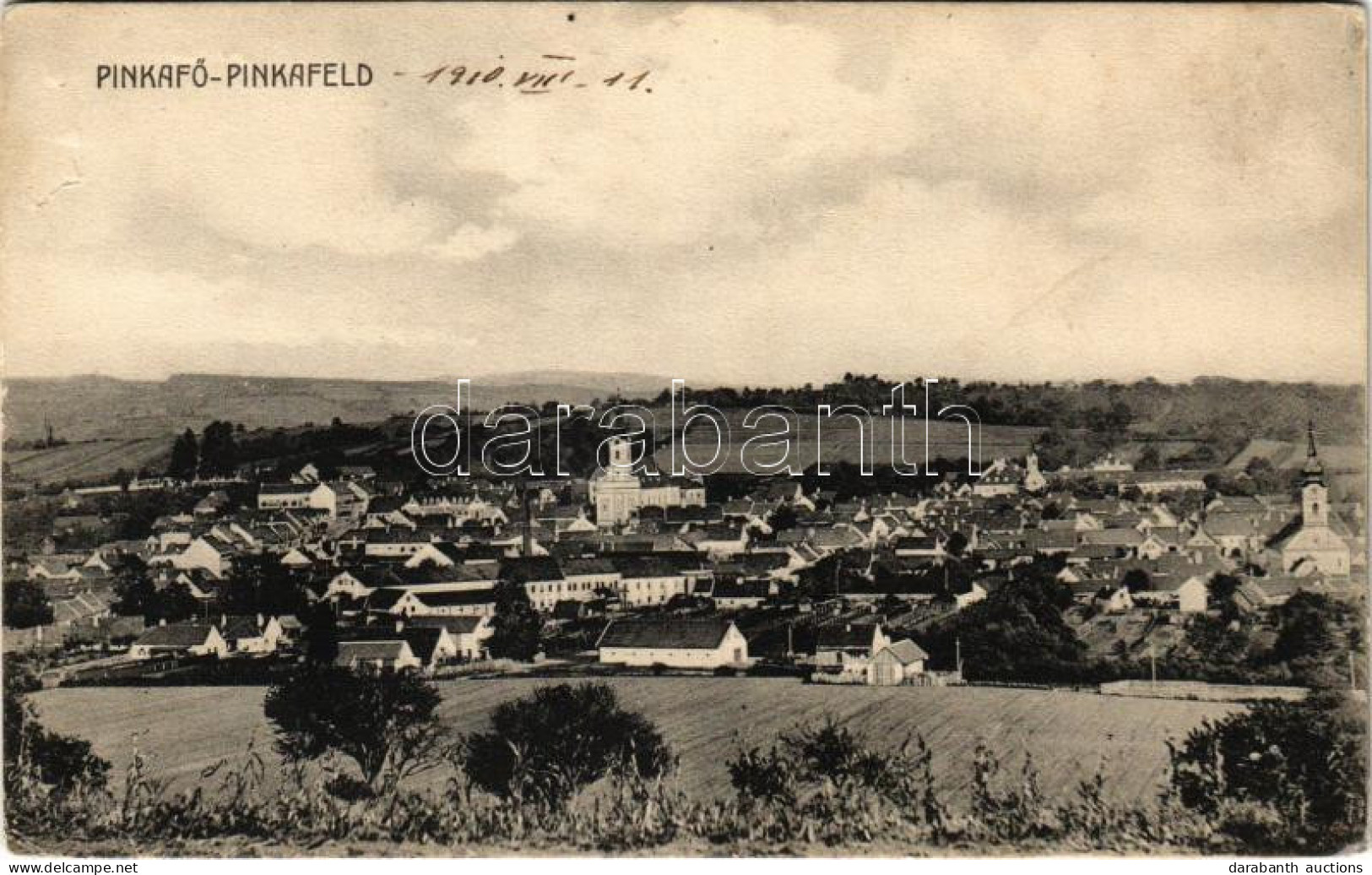 T4 1910 Pinkafő, Pinkafeld; Látkép. Karl Strobl Kiadása / General View (b) - Non Classés