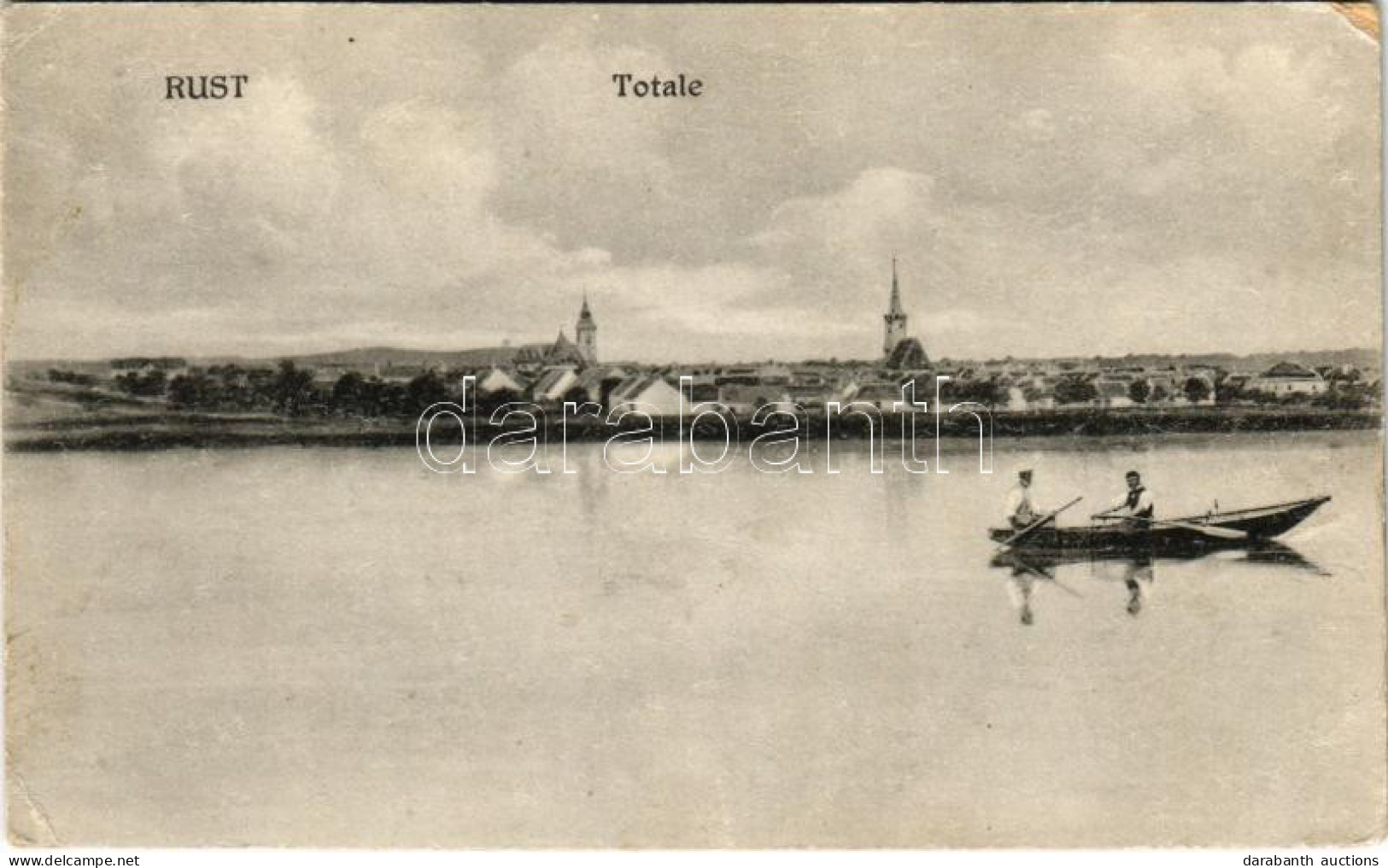 T3 1925 Ruszt, Rust Am Neusiedlersee; Totale / Látkép / General View (kopott Sarkak / Worn Corners) - Ohne Zuordnung