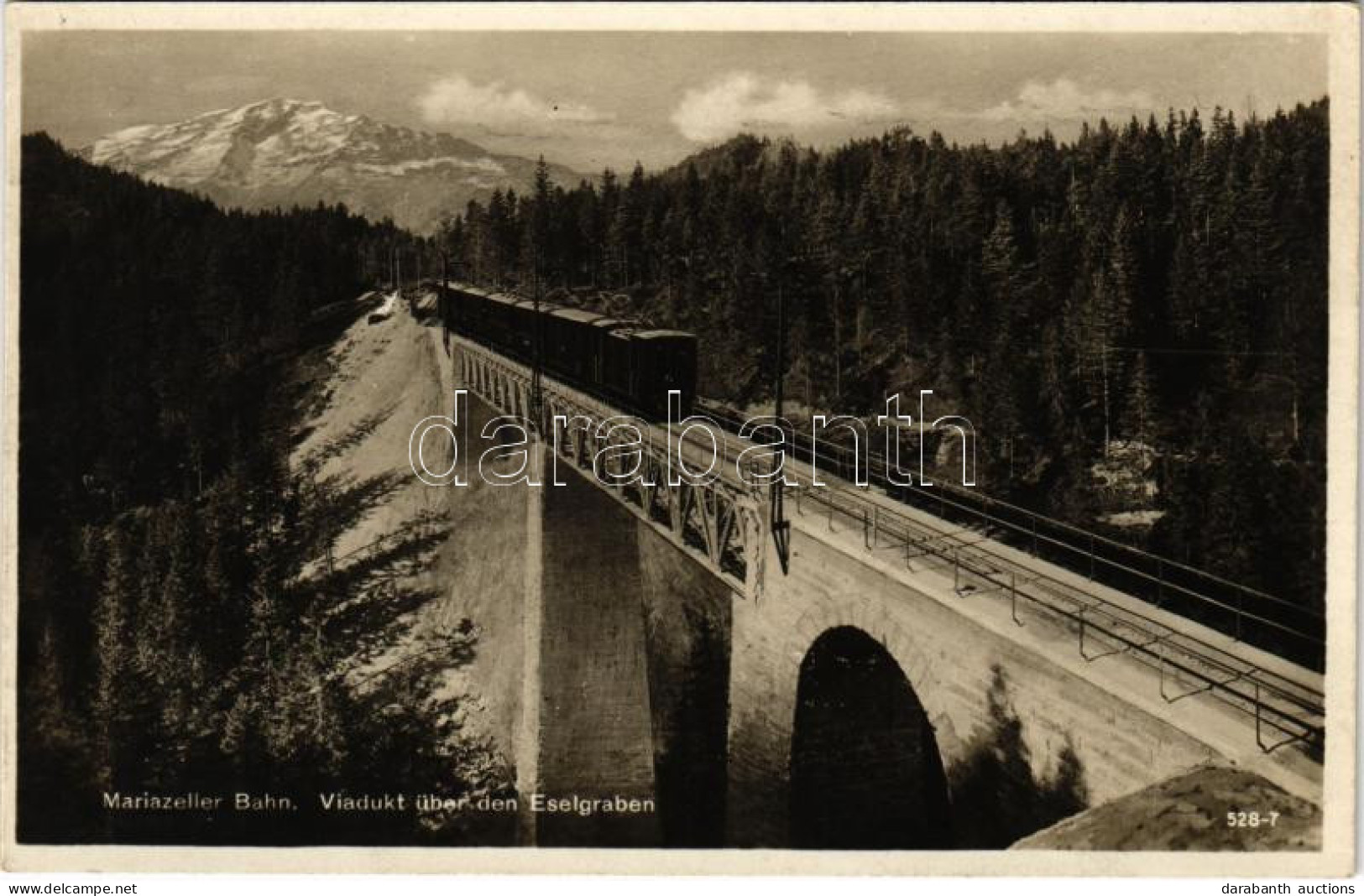 ** T2/T3 Mariazellererbahn, Viadukt über Den Eselgraben / Railway Viaduct, Train (fl) - Ohne Zuordnung