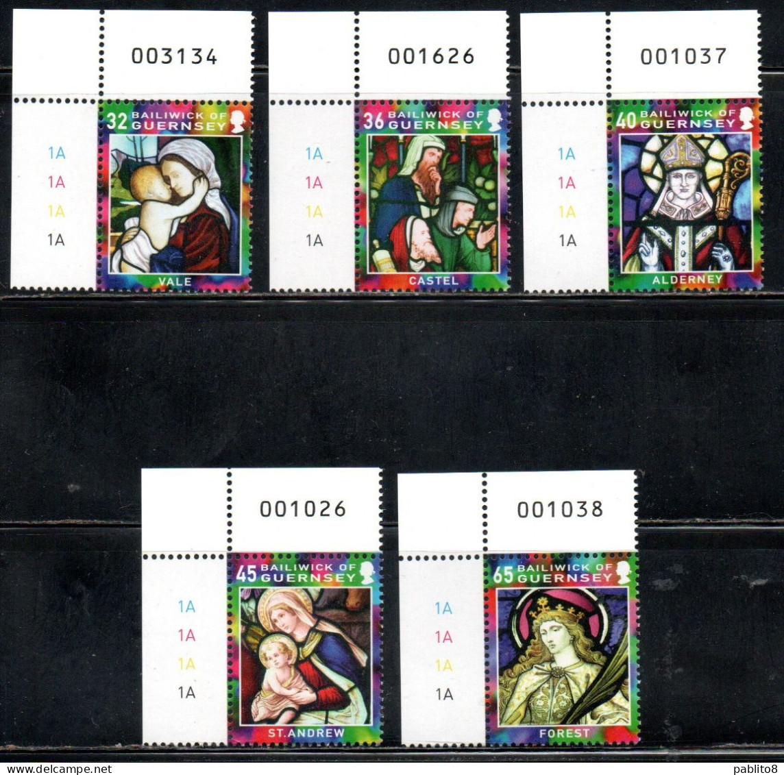 GUERNSEY GUERNESEY 2005 CHRISTMAS NATALE NOEL WEIHNACHTEN NAVIDAD NATAL COMPLETE SET SERIE COMPLETA MNH - Guernesey