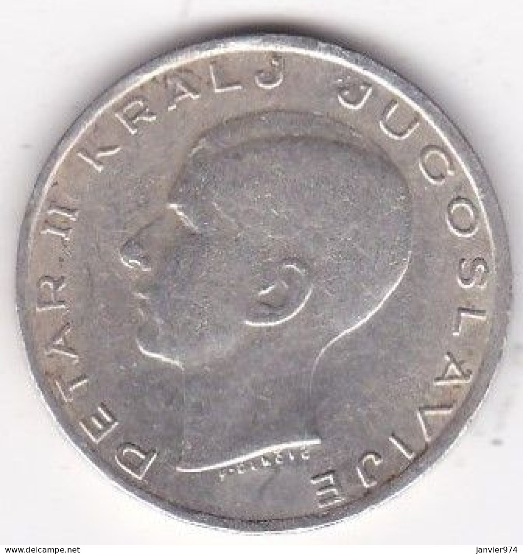 Yougoslavie 20 Dinara1938, Petar II, En Argent, KM# 23 - Jugoslavia