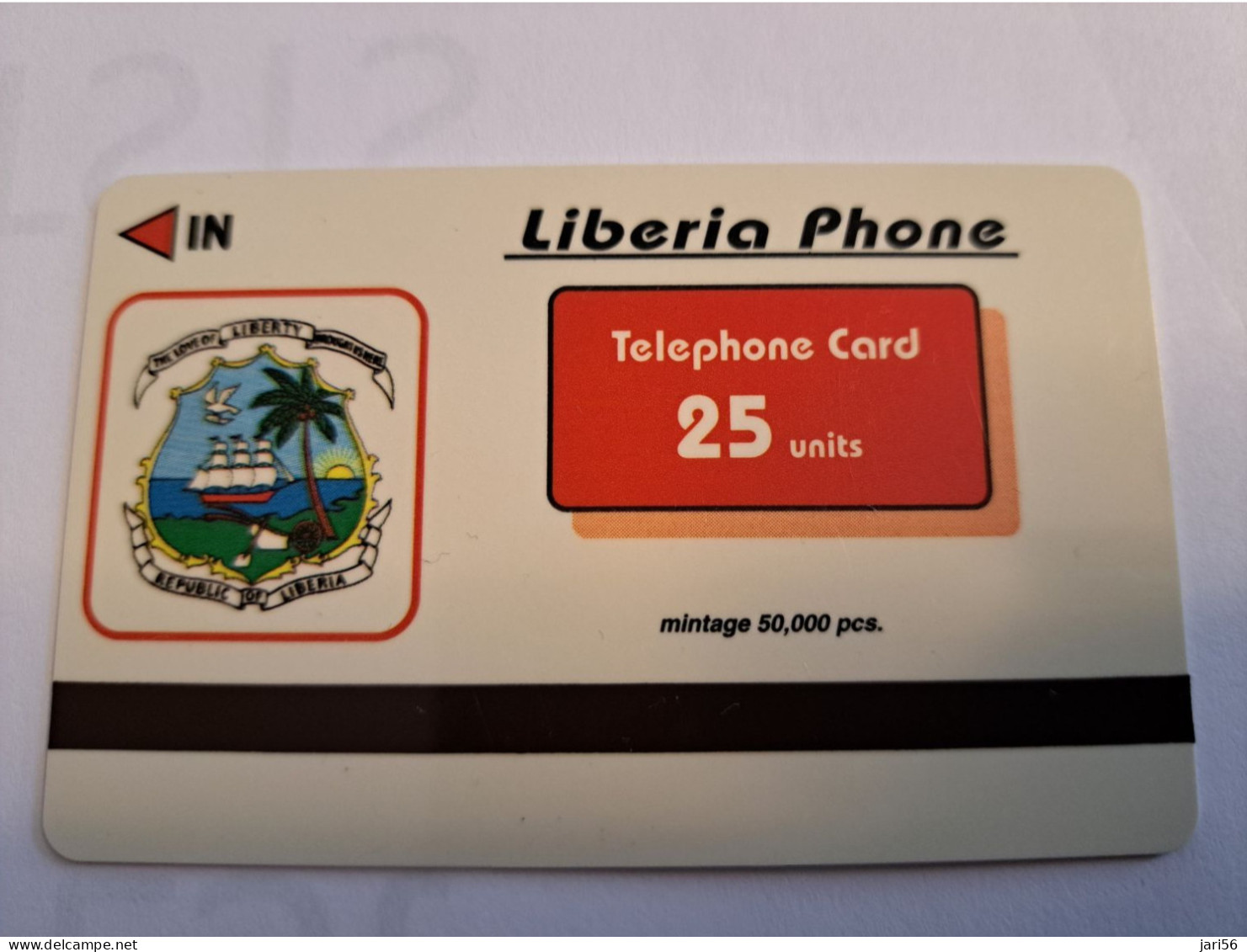 LIBERIA / 25 UNITS/ MAGSTRIPE /  TRAIN LOKOMOTIVE/ LOKOMOTIV     / Fine Used Card       ** 16490** - Liberia
