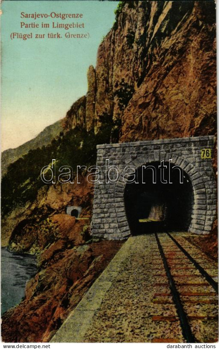 T2/T3 1913 Sarajevo, Ostgrenze, Partie Im Limgebiet (Flügel Zur Türk. Grenze), Tunels 76, 77 / Railway Tunnel - Non Classificati