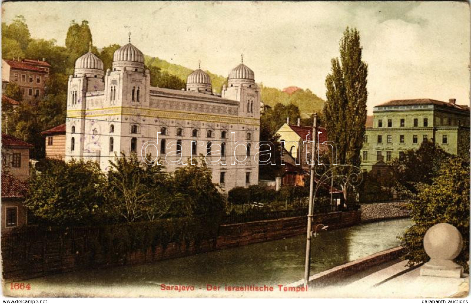 T3 1906 Sarajevo, Der Israelitische Tempel / Synagogue (EK) - Unclassified